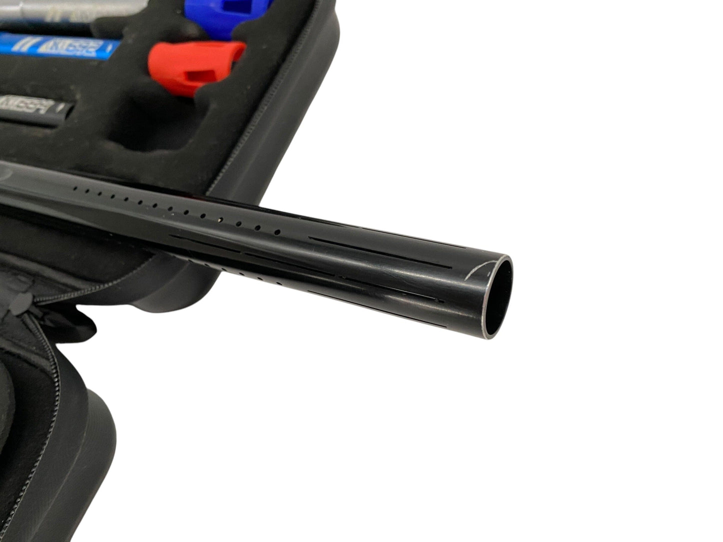 Used HK Army 15" LAZR Barrel Kit Colored Inserts - Black/Black - Cocker Threads Paintball Gun from CPXBrosPaintball Buy/Sell/Trade Paintball Markers, New Paintball Guns, Paintball Hoppers, Paintball Masks, and Hormesis Headbands