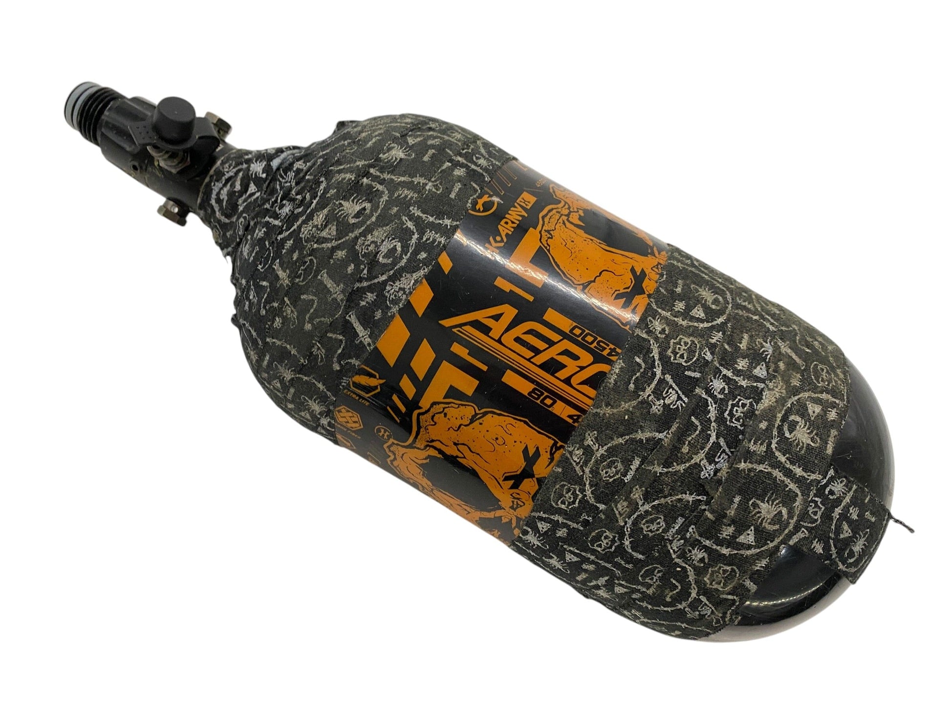 Used HK Army Aerolite "Extra Lite" 80/4500 - Doom Black/Neon Orange Paintball Gun from CPXBrosPaintball Buy/Sell/Trade Paintball Markers, New Paintball Guns, Paintball Hoppers, Paintball Masks, and Hormesis Headbands