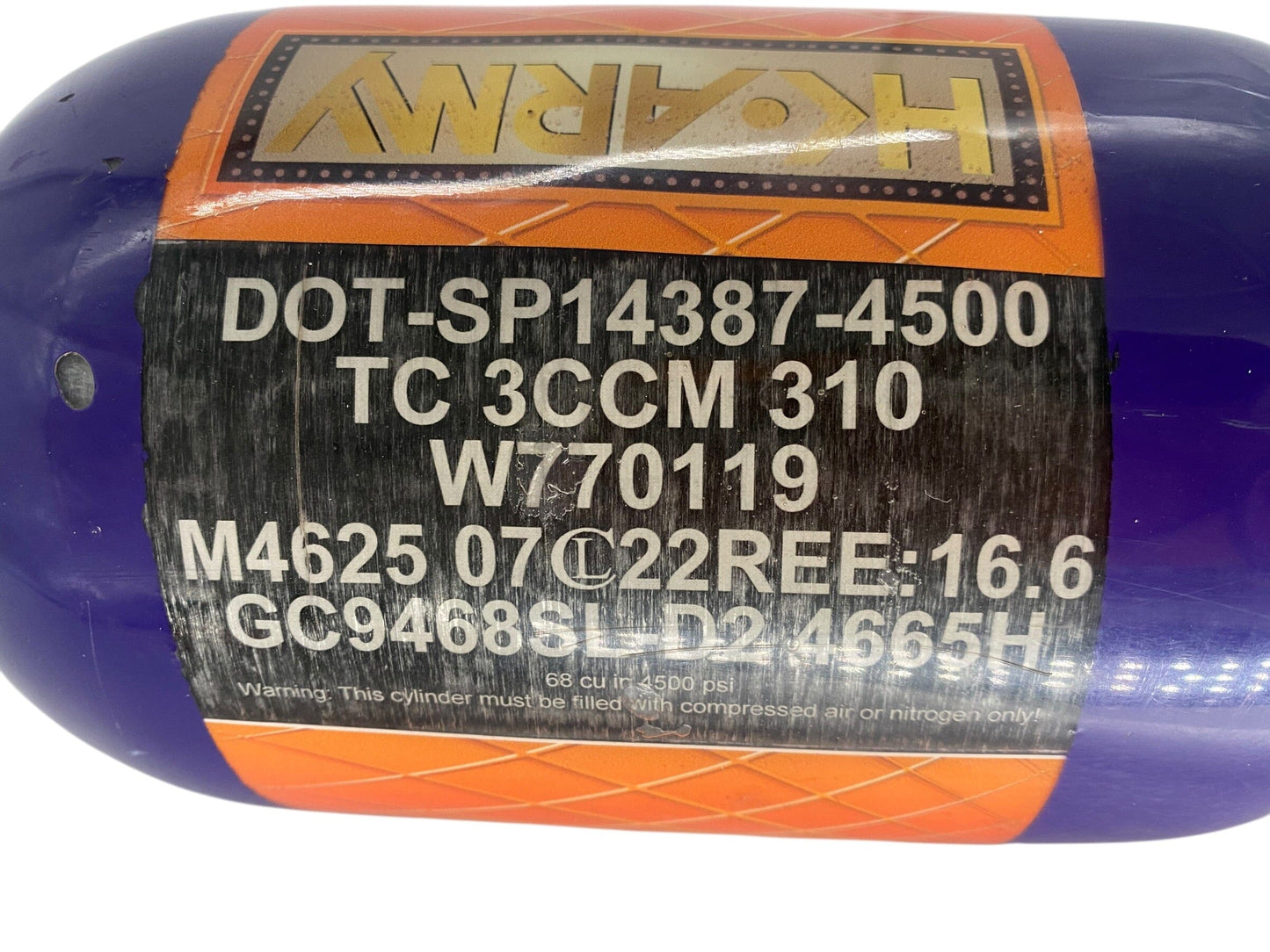 Used Hk Army CROWN ROYAL 68/4500 Paintball Tank (TANK ONLY) Paintball Gun from CPXBrosPaintball Buy/Sell/Trade Paintball Markers, New Paintball Guns, Paintball Hoppers, Paintball Masks, and Hormesis Headbands