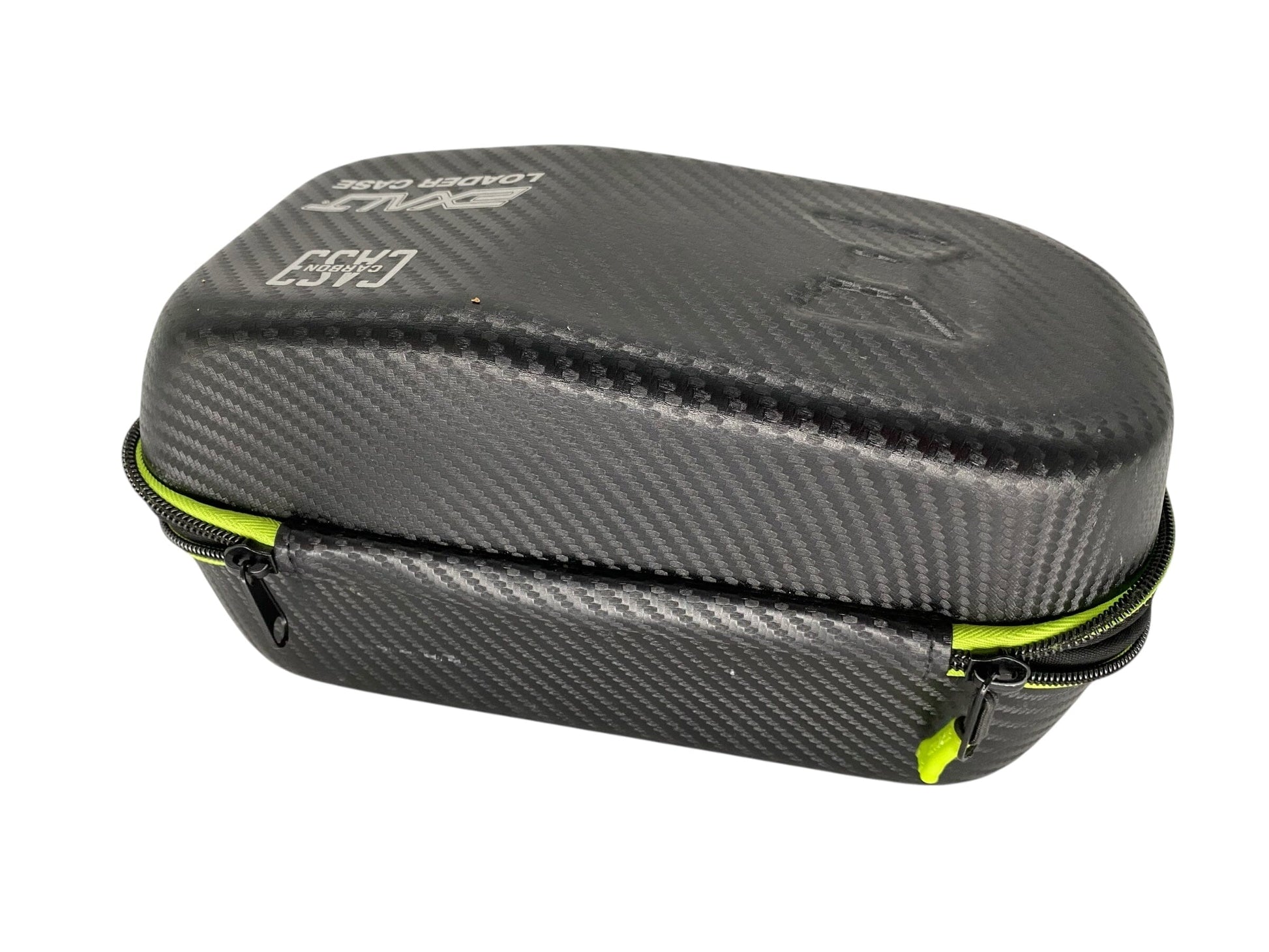 Used HK Army EXO Carbon Fiber Hopper/Loader Case - Carbon/Green Paintball Gun from CPXBrosPaintball Buy/Sell/Trade Paintball Markers, New Paintball Guns, Paintball Hoppers, Paintball Masks, and Hormesis Headbands