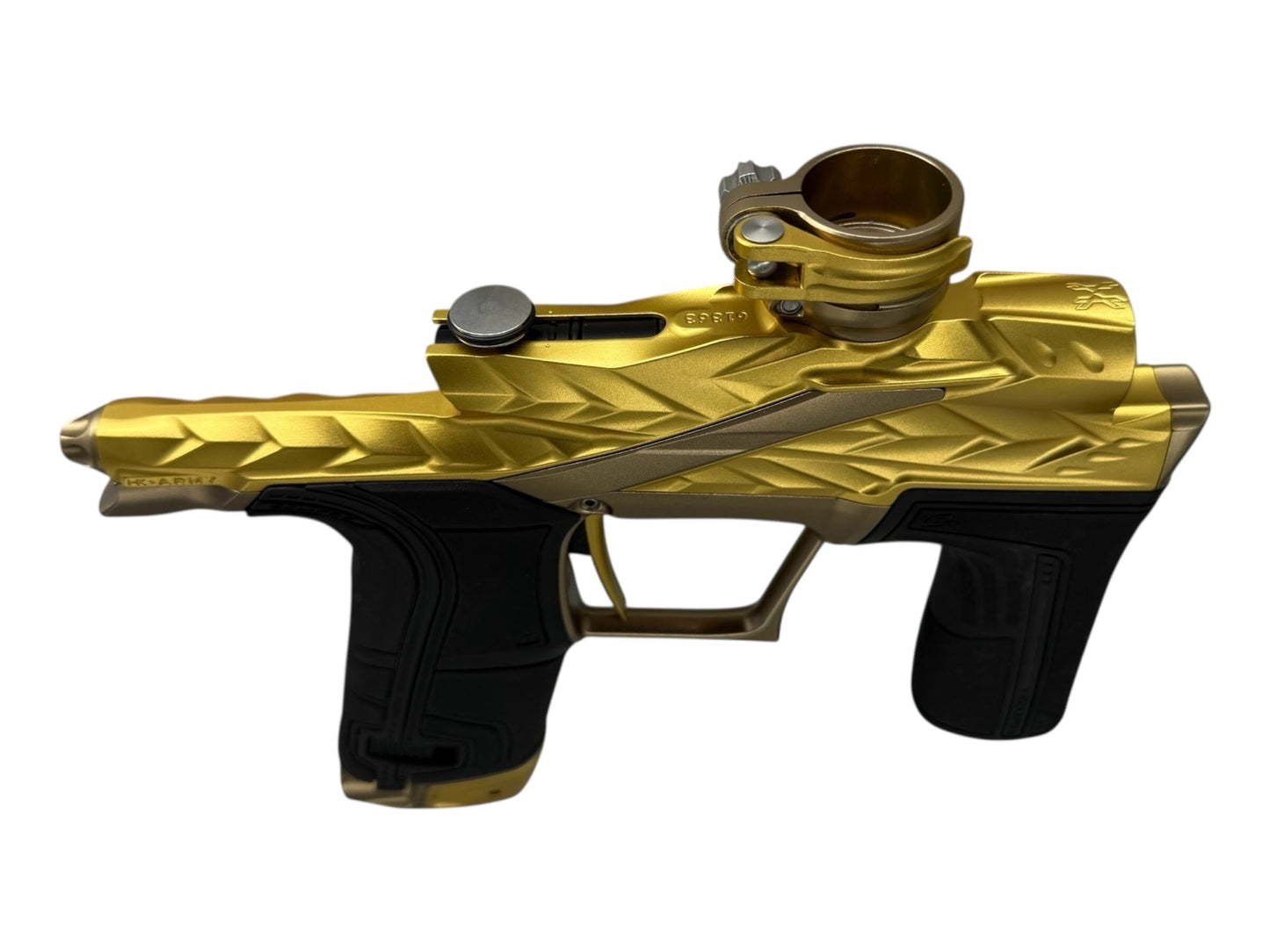 Used Hk Army Fossil Lv2 Paintball Gun Gold/Bronze Paintball Gun from CPXBrosPaintball Buy/Sell/Trade Paintball Markers, New Paintball Guns, Paintball Hoppers, Paintball Masks, and Hormesis Headbands