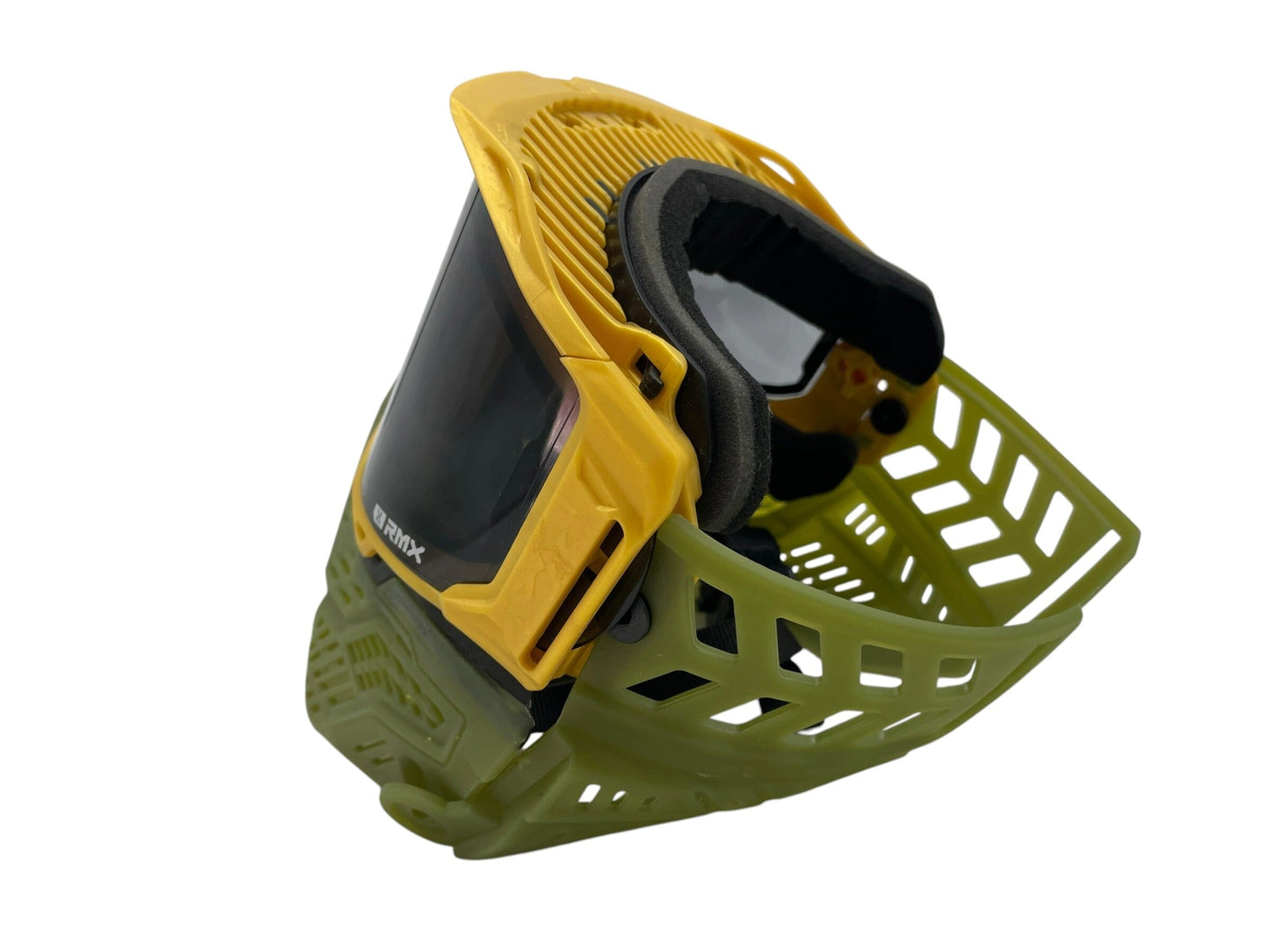 Used HK Army / JT RMX Paintball Mask - Gold/Ghost Gator Paintball Gun from CPXBrosPaintball Buy/Sell/Trade Paintball Markers, New Paintball Guns, Paintball Hoppers, Paintball Masks, and Hormesis Headbands