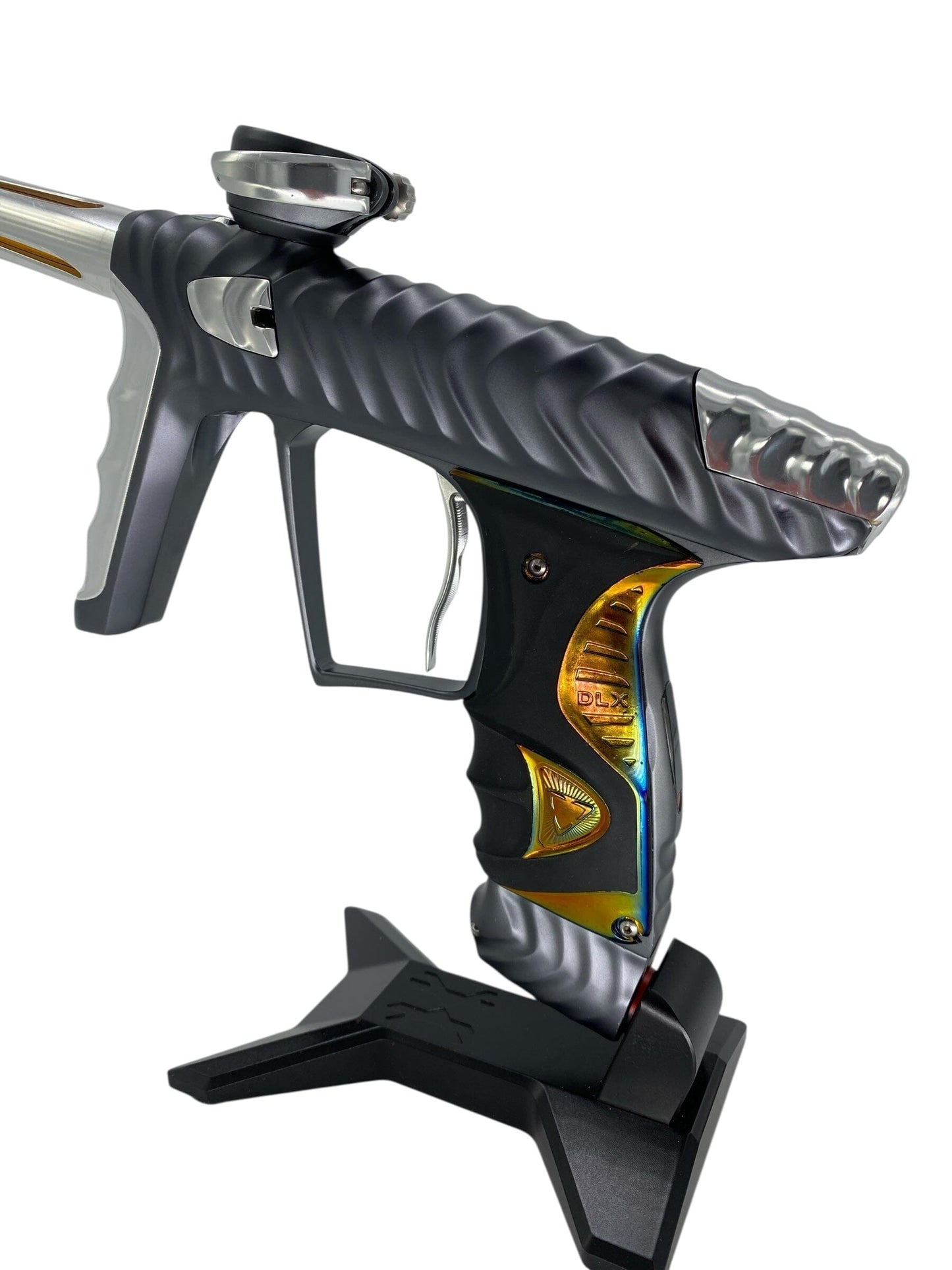 Used Hk Army Luxe X Ripper Paintball Gun Grey/Silver Paintball Gun from CPXBrosPaintball Buy/Sell/Trade Paintball Markers, New Paintball Guns, Paintball Hoppers, Paintball Masks, and Hormesis Headbands