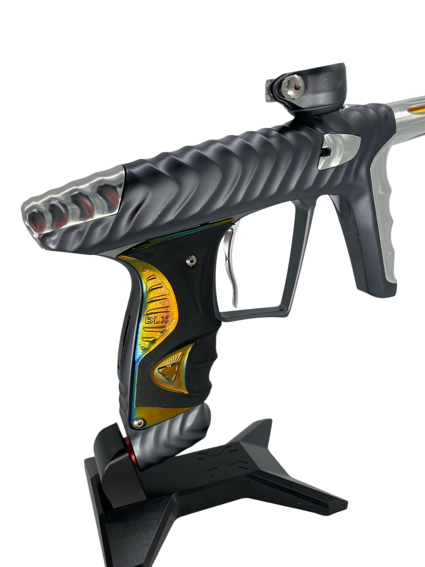 Used Hk Army Luxe X Ripper Paintball Gun Grey/Silver Paintball Gun from CPXBrosPaintball Buy/Sell/Trade Paintball Markers, New Paintball Guns, Paintball Hoppers, Paintball Masks, and Hormesis Headbands