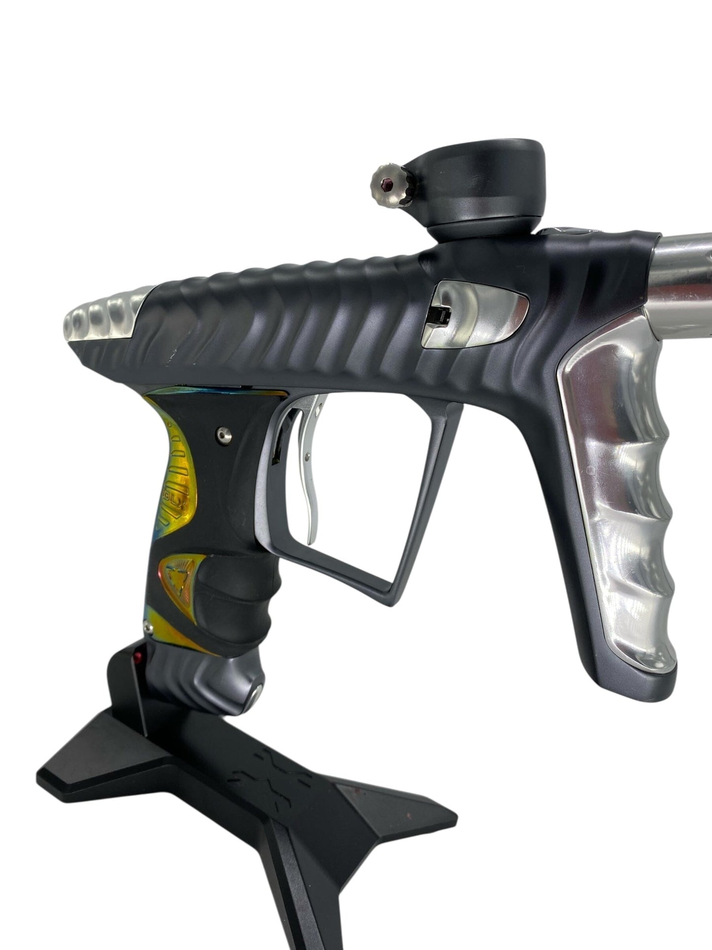 Used Hk Army Luxe X Ripper Paintball Gun Grey/Silver Paintball Gun from CPXBrosPaintball Buy/Sell/Trade Paintball Markers, New Paintball Guns, Paintball Hoppers, Paintball Masks, and Hormesis Headbands