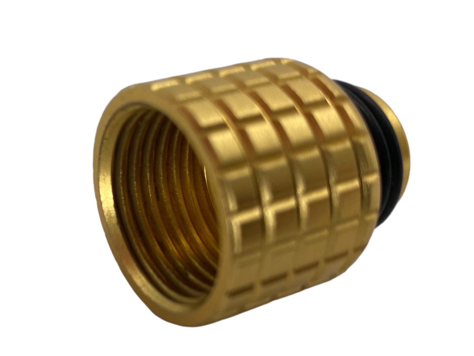 Used HK Army Paintball Tank Thread Saver Cover - gold Paintball Gun from CPXBrosPaintball Buy/Sell/Trade Paintball Markers, New Paintball Guns, Paintball Hoppers, Paintball Masks, and Hormesis Headbands