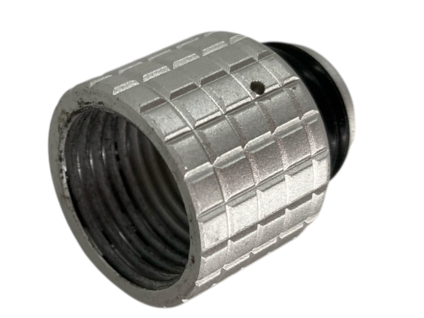 Used HK Army Paintball Tank Thread Saver Cover - Silver Paintball Gun from CPXBrosPaintball Buy/Sell/Trade Paintball Markers, New Paintball Guns, Paintball Hoppers, Paintball Masks, and Hormesis Headbands