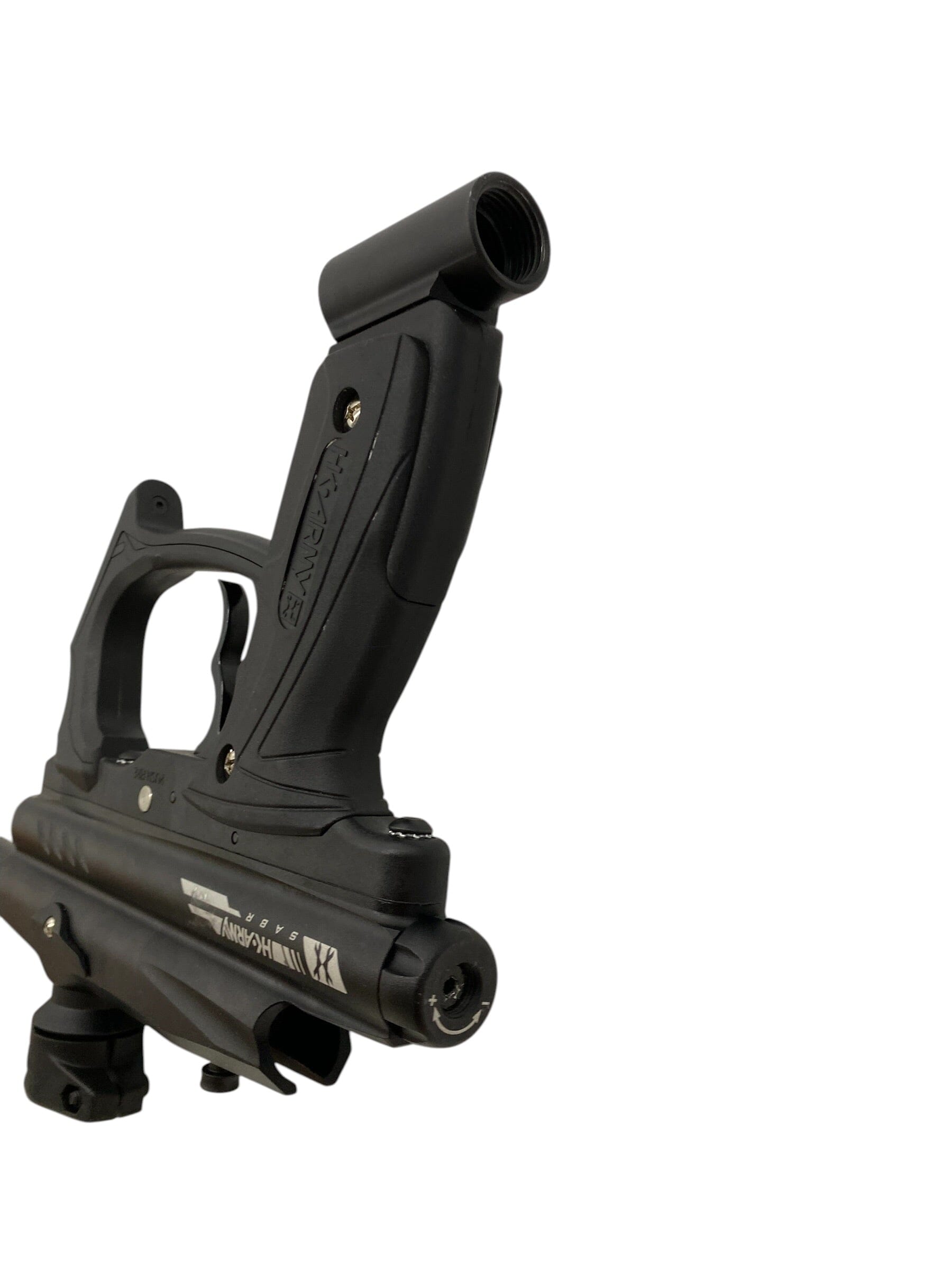 Used HK ARMY SABR Dust Black / Black Paintball Gun Paintball Gun from CPXBrosPaintball Buy/Sell/Trade Paintball Markers, New Paintball Guns, Paintball Hoppers, Paintball Masks, and Hormesis Headbands