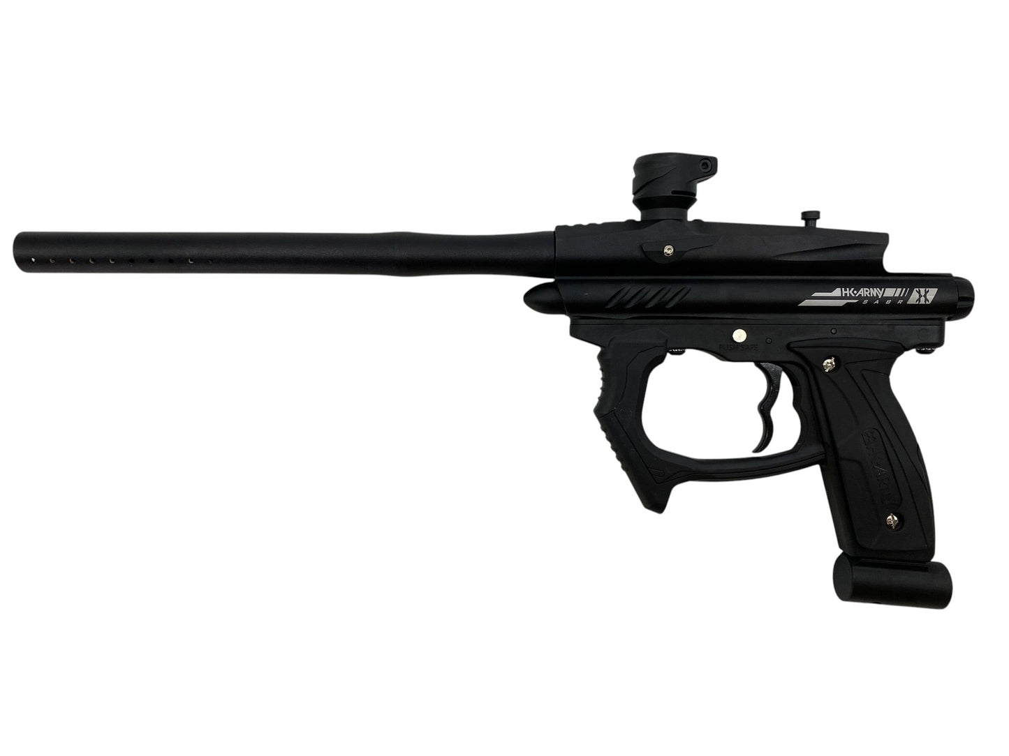Used HK ARMY SABR Dust Black / Black Paintball Gun Paintball Gun from CPXBrosPaintball Buy/Sell/Trade Paintball Markers, New Paintball Guns, Paintball Hoppers, Paintball Masks, and Hormesis Headbands