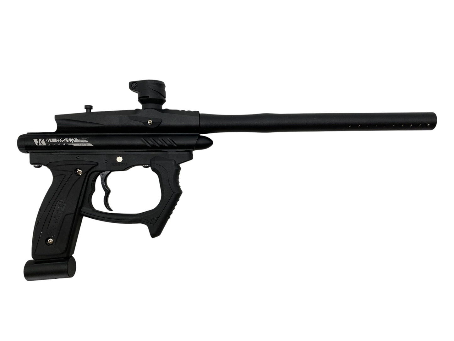 Used HK ARMY SABR Dust Black / Black Paintball Gun Paintball Gun from CPXBrosPaintball Buy/Sell/Trade Paintball Markers, New Paintball Guns, Paintball Hoppers, Paintball Masks, and Hormesis Headbands