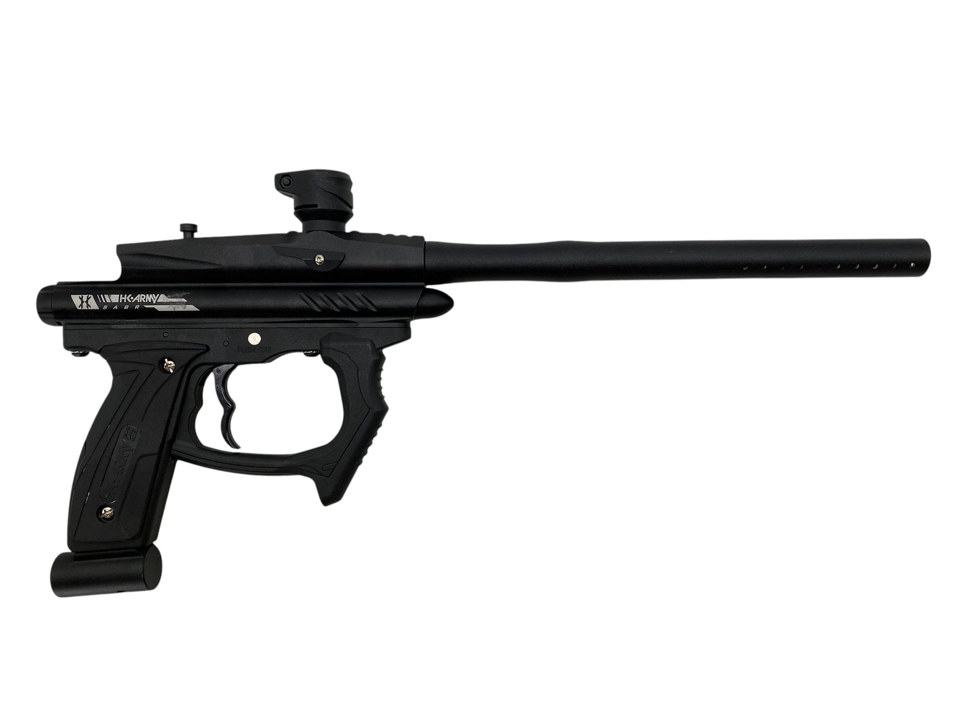 Used HK ARMY SABR Dust Black / Black Paintball Gun Paintball Gun from CPXBrosPaintball Buy/Sell/Trade Paintball Markers, New Paintball Guns, Paintball Hoppers, Paintball Masks, and Hormesis Headbands