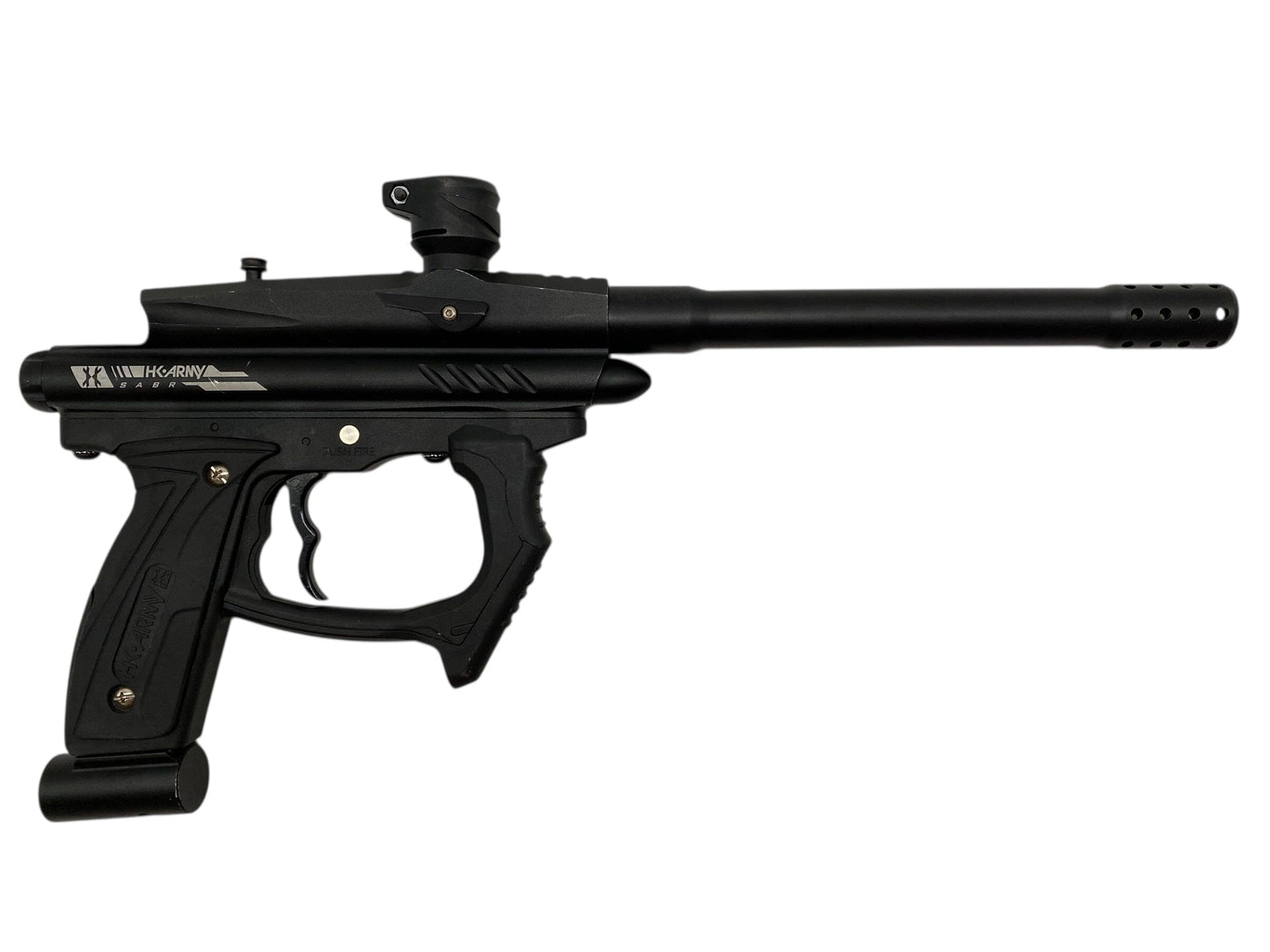 Used Hk Army Sabr Paintball Gun Black Paintball Gun from CPXBrosPaintball Buy/Sell/Trade Paintball Markers, New Paintball Guns, Paintball Hoppers, Paintball Masks, and Hormesis Headbands