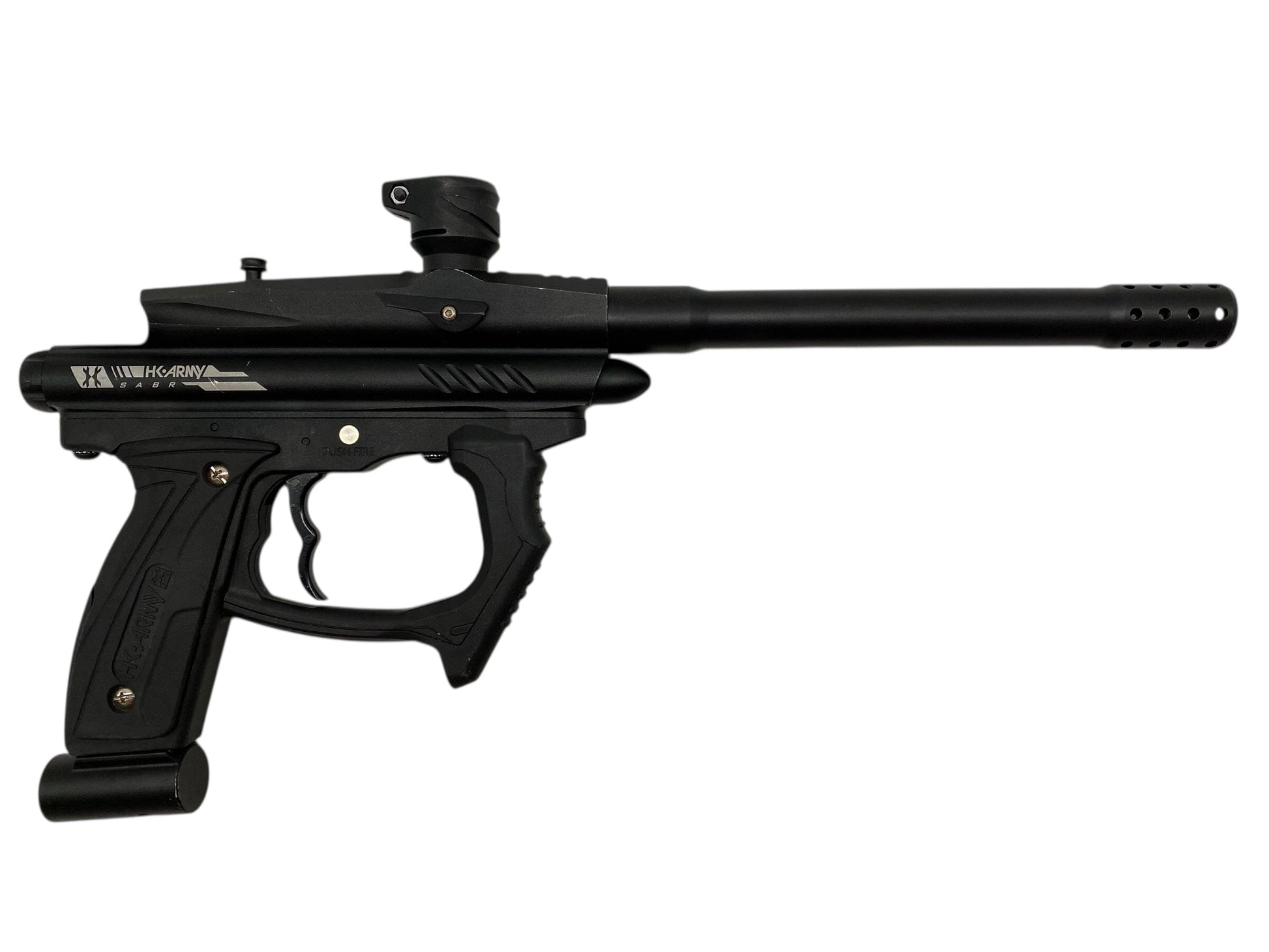 Used Hk Army Sabr Paintball Gun Black Paintball Gun from CPXBrosPaintball Buy/Sell/Trade Paintball Markers, New Paintball Guns, Paintball Hoppers, Paintball Masks, and Hormesis Headbands