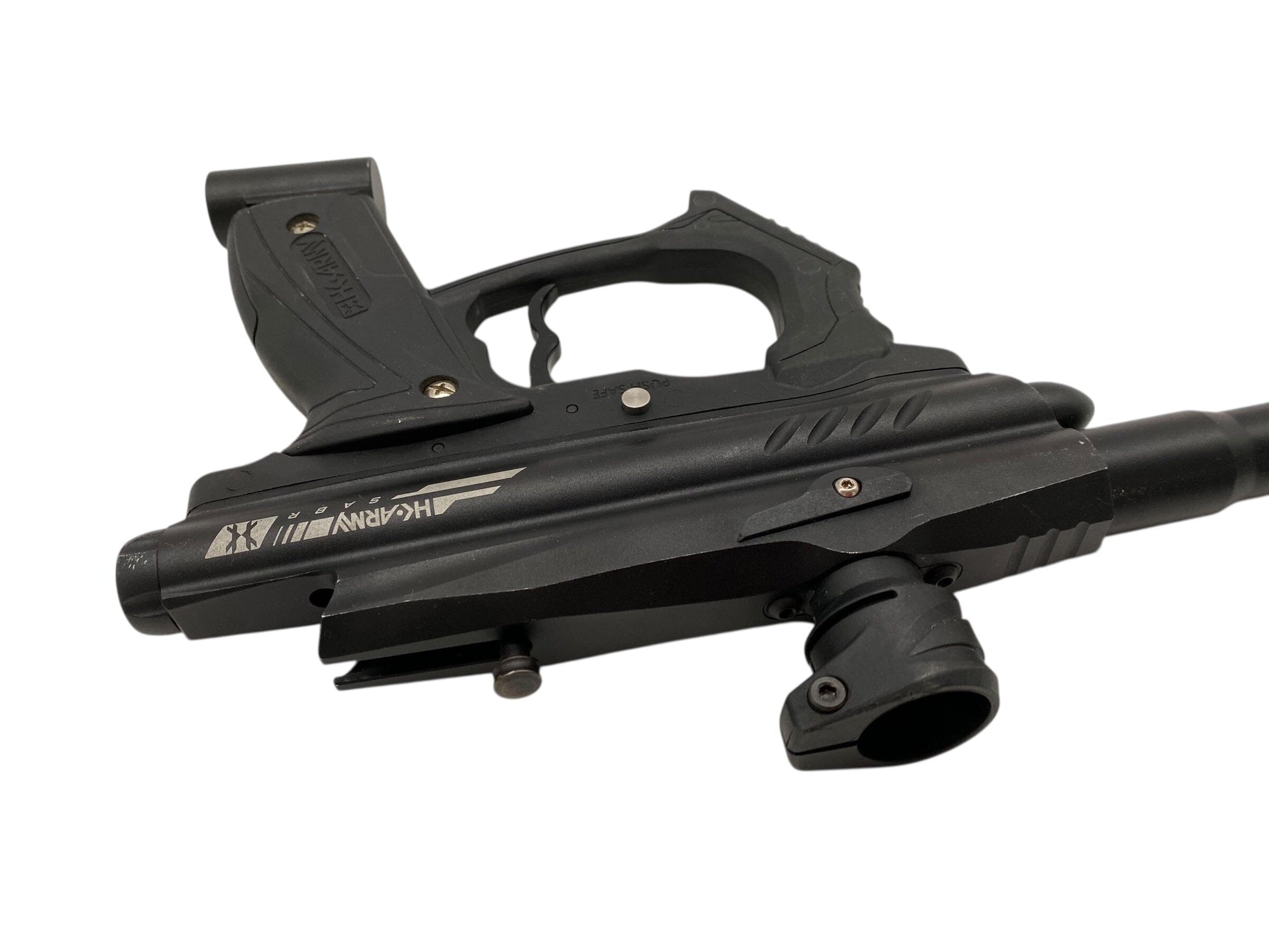 Used Hk Army Sabr Paintball Gun Black Paintball Gun from CPXBrosPaintball Buy/Sell/Trade Paintball Markers, New Paintball Guns, Paintball Hoppers, Paintball Masks, and Hormesis Headbands