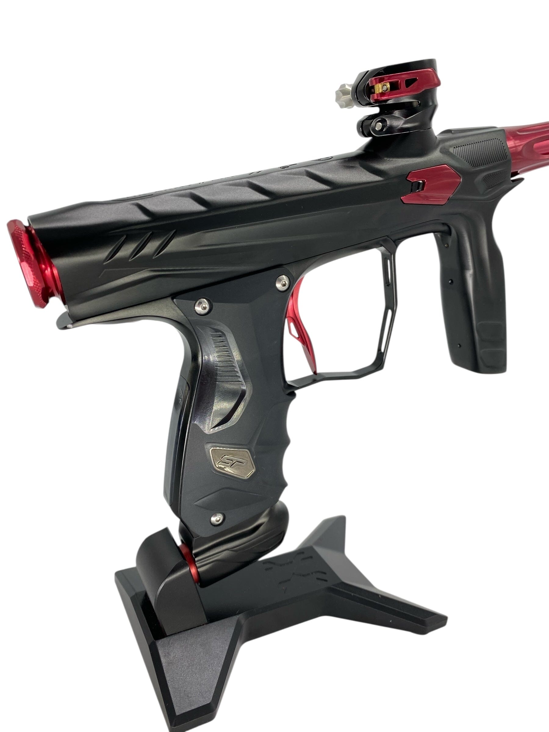 Used Hk Army Shocker Amp Paintball Gun Black/Red Upgraded Paintball Gun from CPXBrosPaintball Buy/Sell/Trade Paintball Markers, New Paintball Guns, Paintball Hoppers, Paintball Masks, and Hormesis Headbands