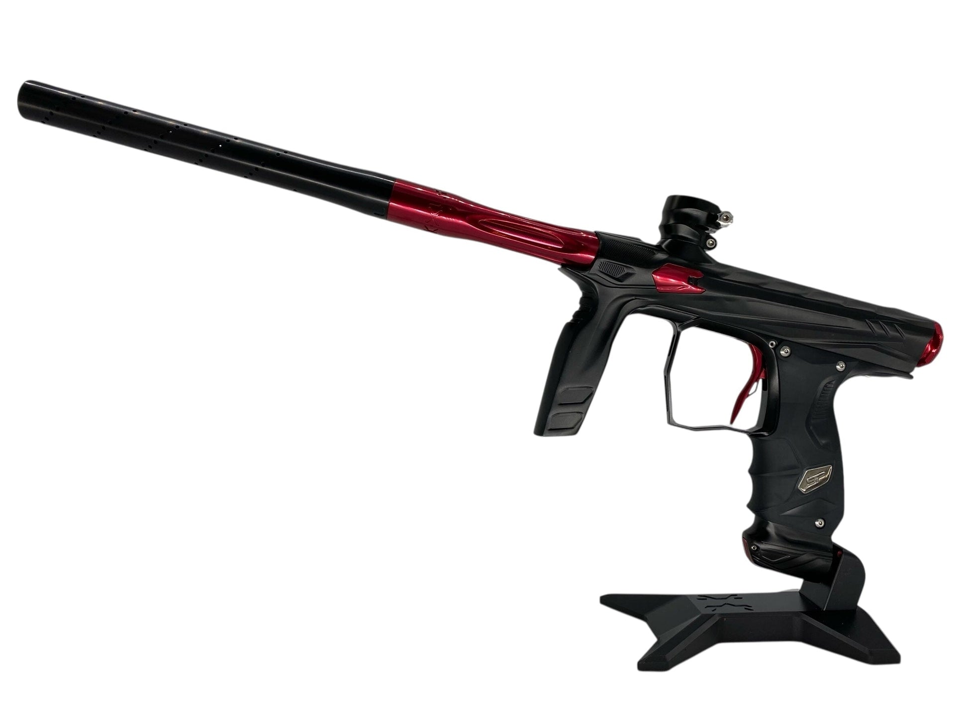 Used Hk Army Shocker Amp Paintball Gun Black/Red Upgraded Paintball Gun from CPXBrosPaintball Buy/Sell/Trade Paintball Markers, New Paintball Guns, Paintball Hoppers, Paintball Masks, and Hormesis Headbands