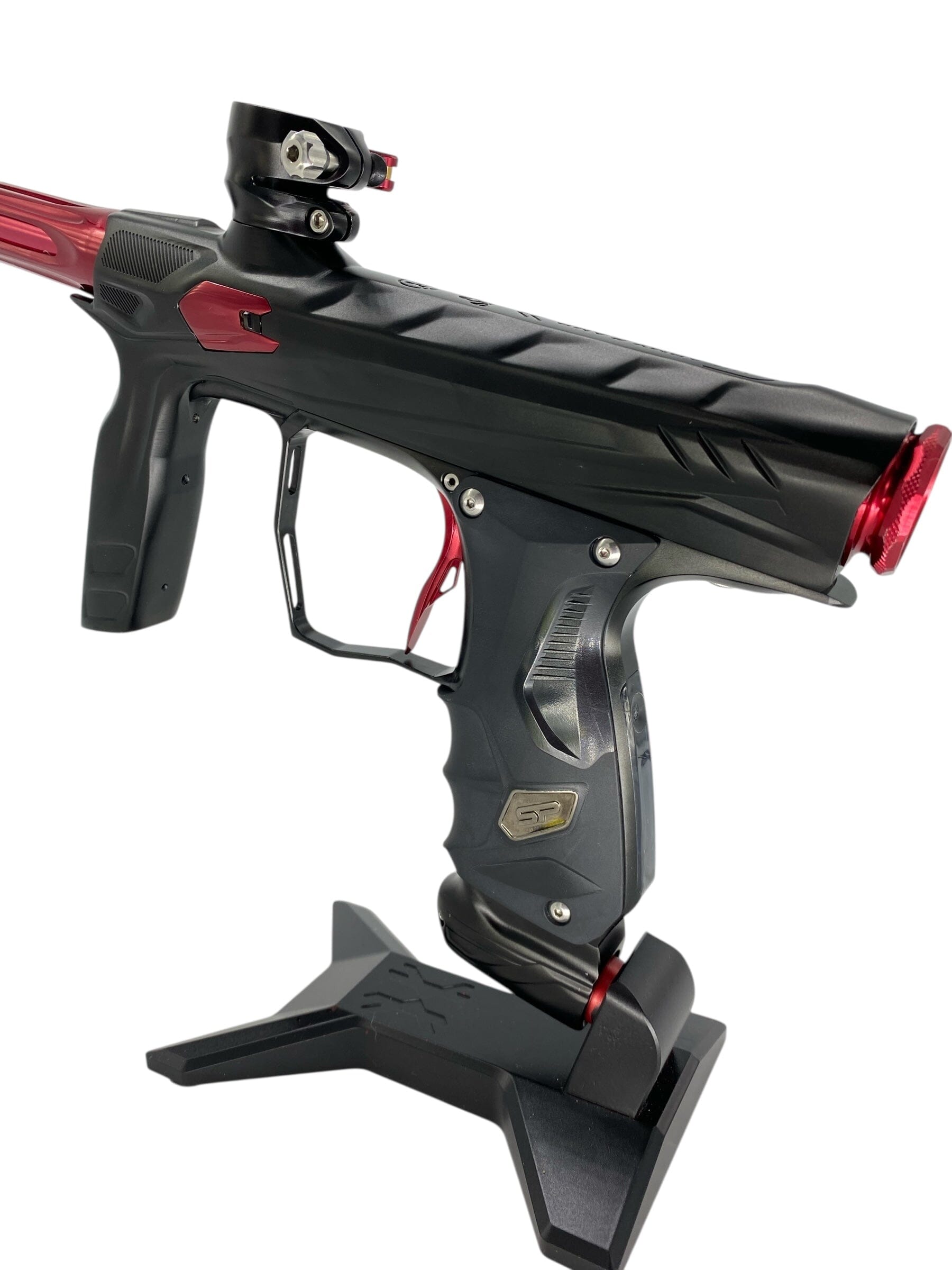 Used Hk Army Shocker Amp Paintball Gun Black/Red Upgraded Paintball Gun from CPXBrosPaintball Buy/Sell/Trade Paintball Markers, New Paintball Guns, Paintball Hoppers, Paintball Masks, and Hormesis Headbands