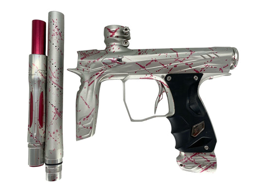 Used Hk Army Shocker Amp Paintball Gun Silver/Pink Splash Paintball Gun from CPXBrosPaintball Buy/Sell/Trade Paintball Markers, New Paintball Guns, Paintball Hoppers, Paintball Masks, and Hormesis Headbands