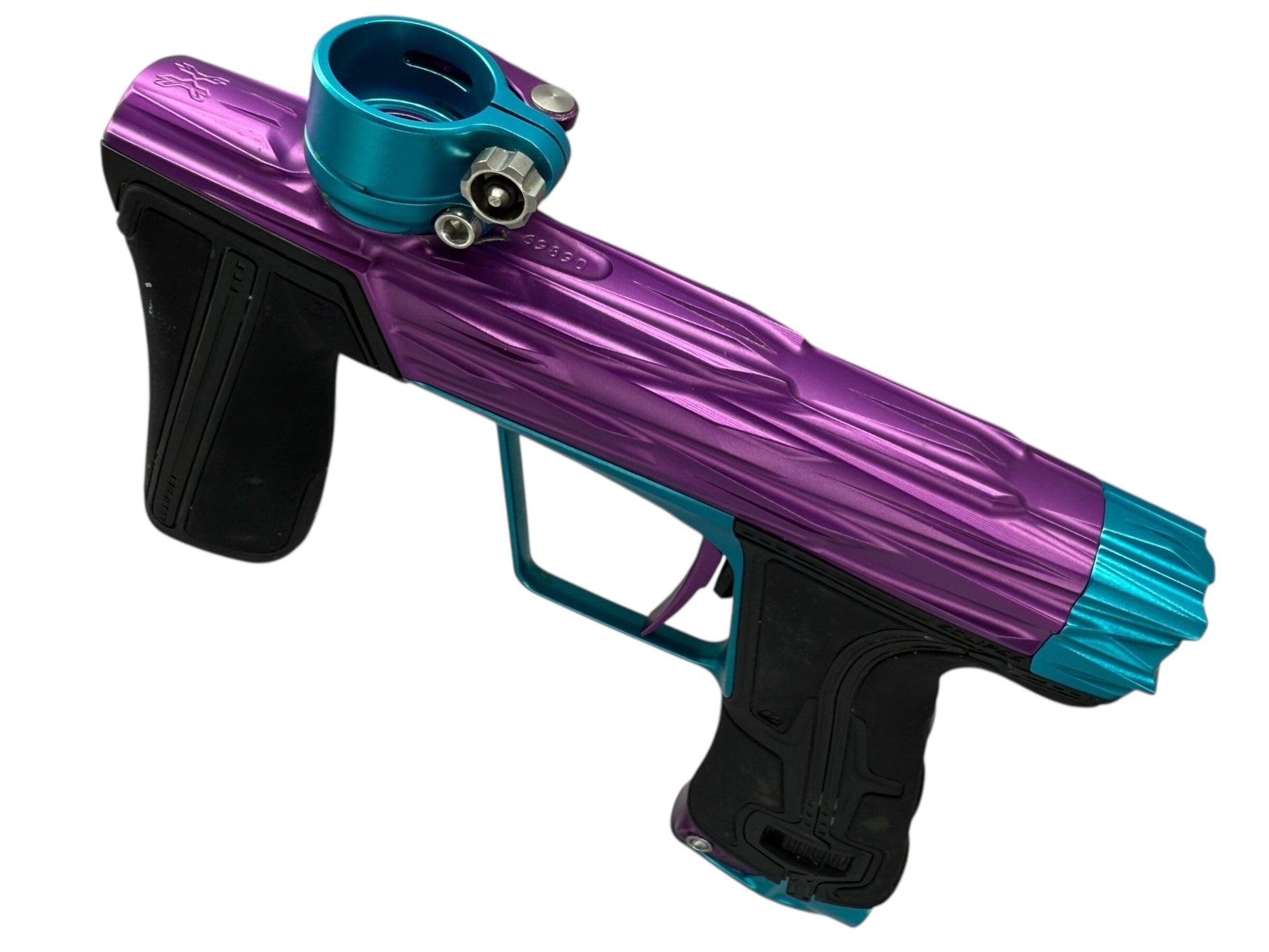 Used Hk Army Shredder Geo R5 Paintball Gun Purple/Teal Paintball Gun from CPXBrosPaintball Buy/Sell/Trade Paintball Markers, New Paintball Guns, Paintball Hoppers, Paintball Masks, and Hormesis Headbands