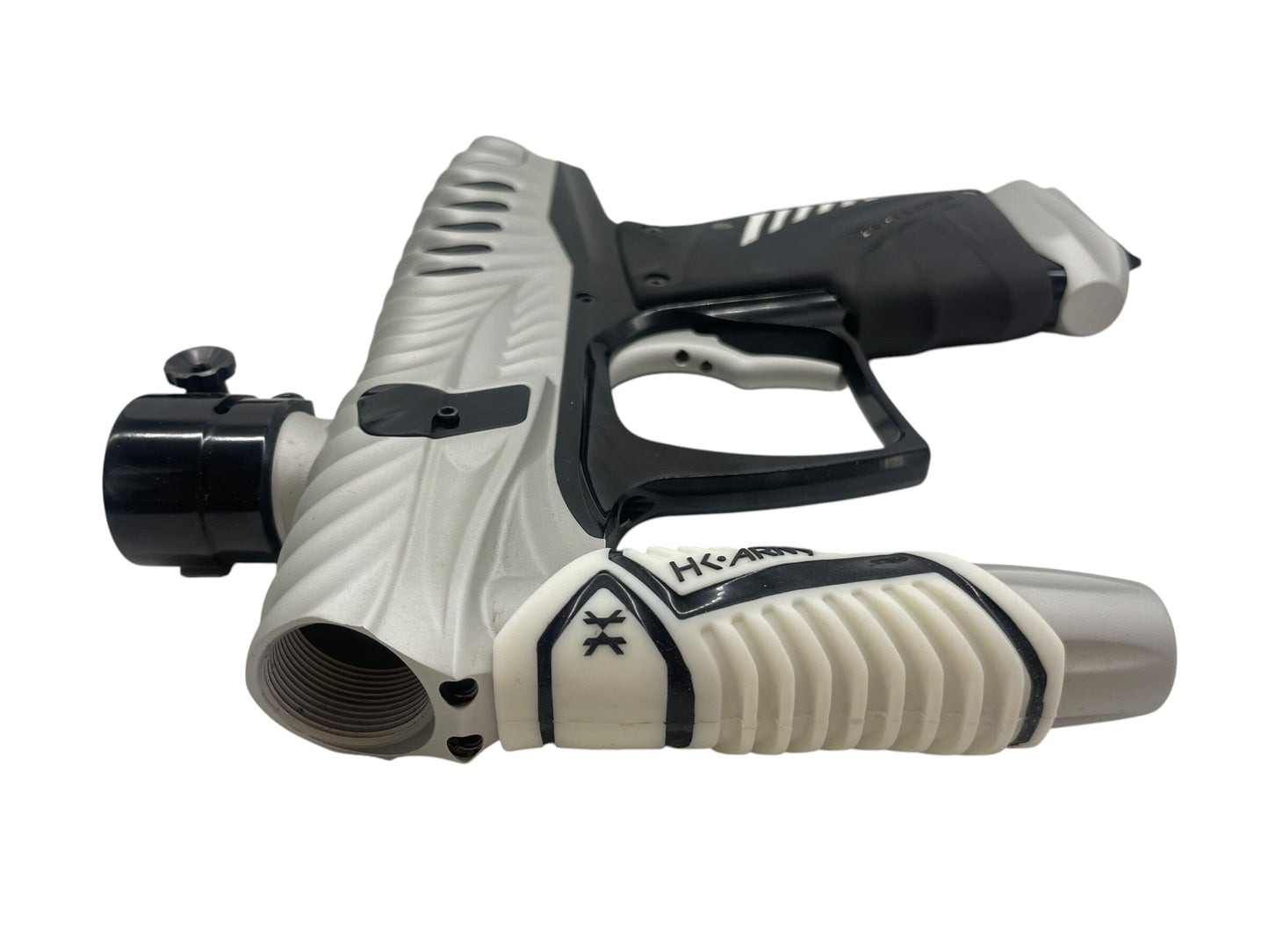 Used Hk Army V-Com Ripper Dust Silver Paintball Gun Paintball Gun from CPXBrosPaintball Buy/Sell/Trade Paintball Markers, New Paintball Guns, Paintball Hoppers, Paintball Masks, and Hormesis Headbands