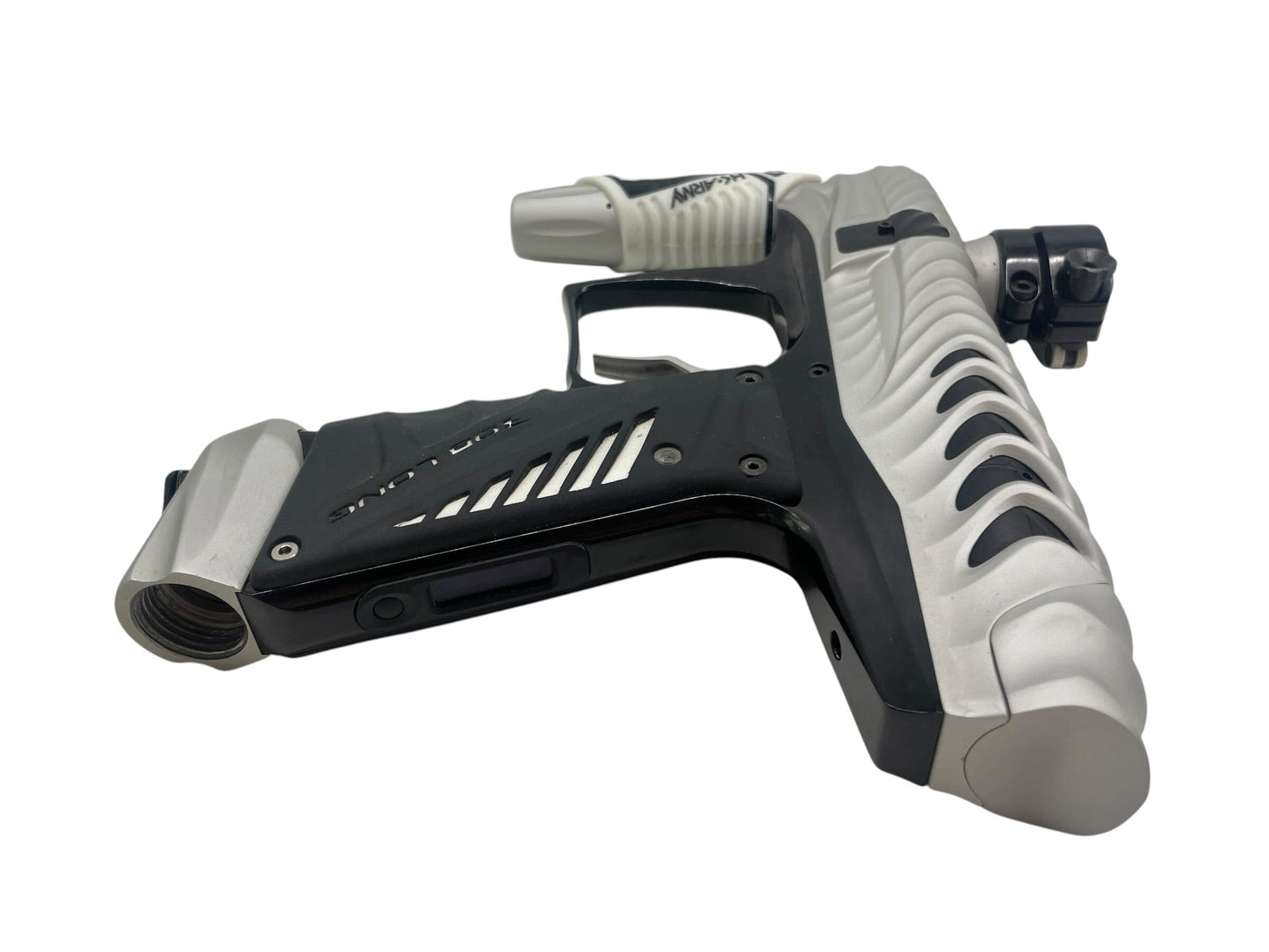 Used Hk Army V-Com Ripper Dust Silver Paintball Gun Paintball Gun from CPXBrosPaintball Buy/Sell/Trade Paintball Markers, New Paintball Guns, Paintball Hoppers, Paintball Masks, and Hormesis Headbands
