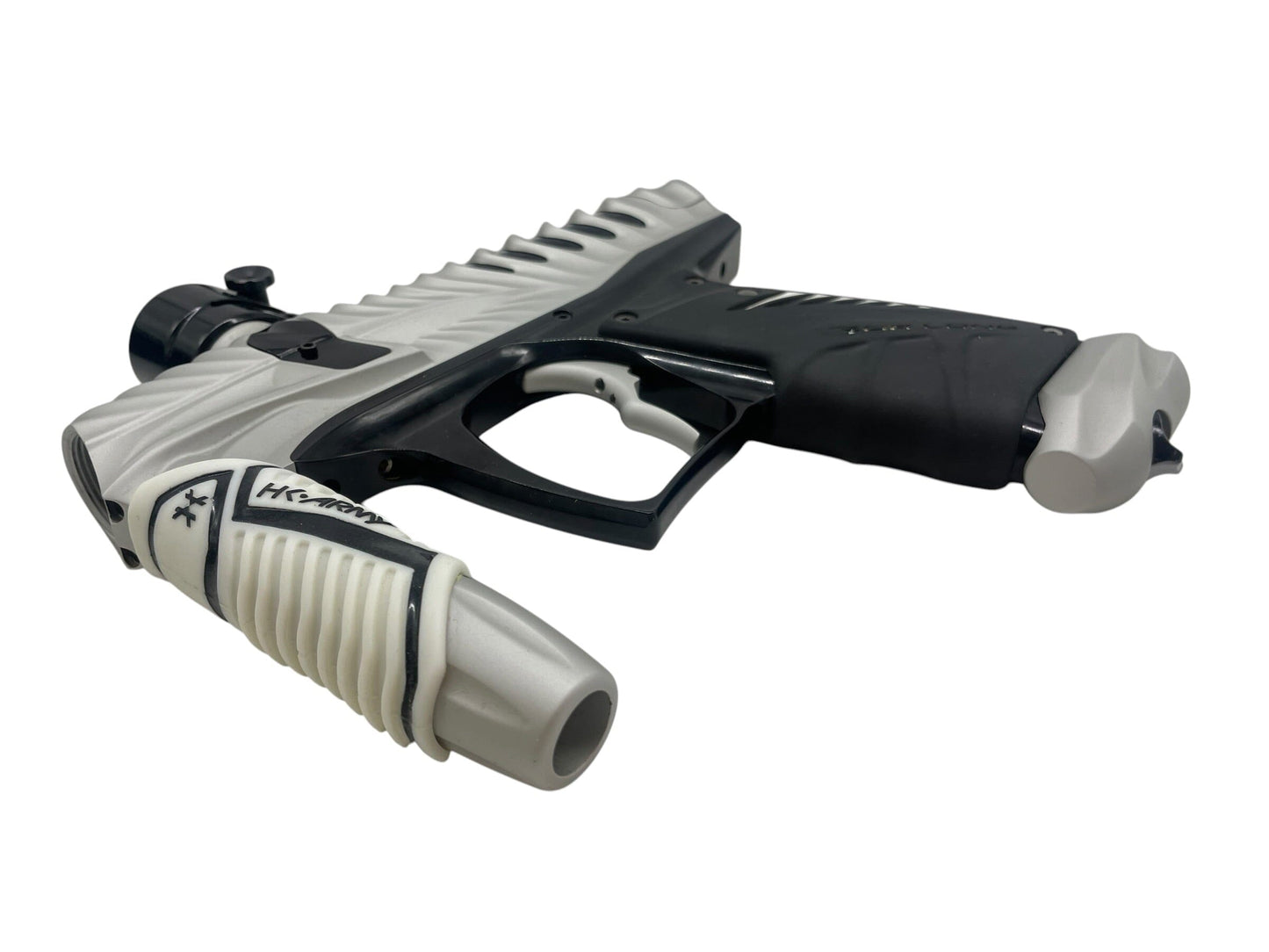 Used Hk Army V-Com Ripper Dust Silver Paintball Gun Paintball Gun from CPXBrosPaintball Buy/Sell/Trade Paintball Markers, New Paintball Guns, Paintball Hoppers, Paintball Masks, and Hormesis Headbands