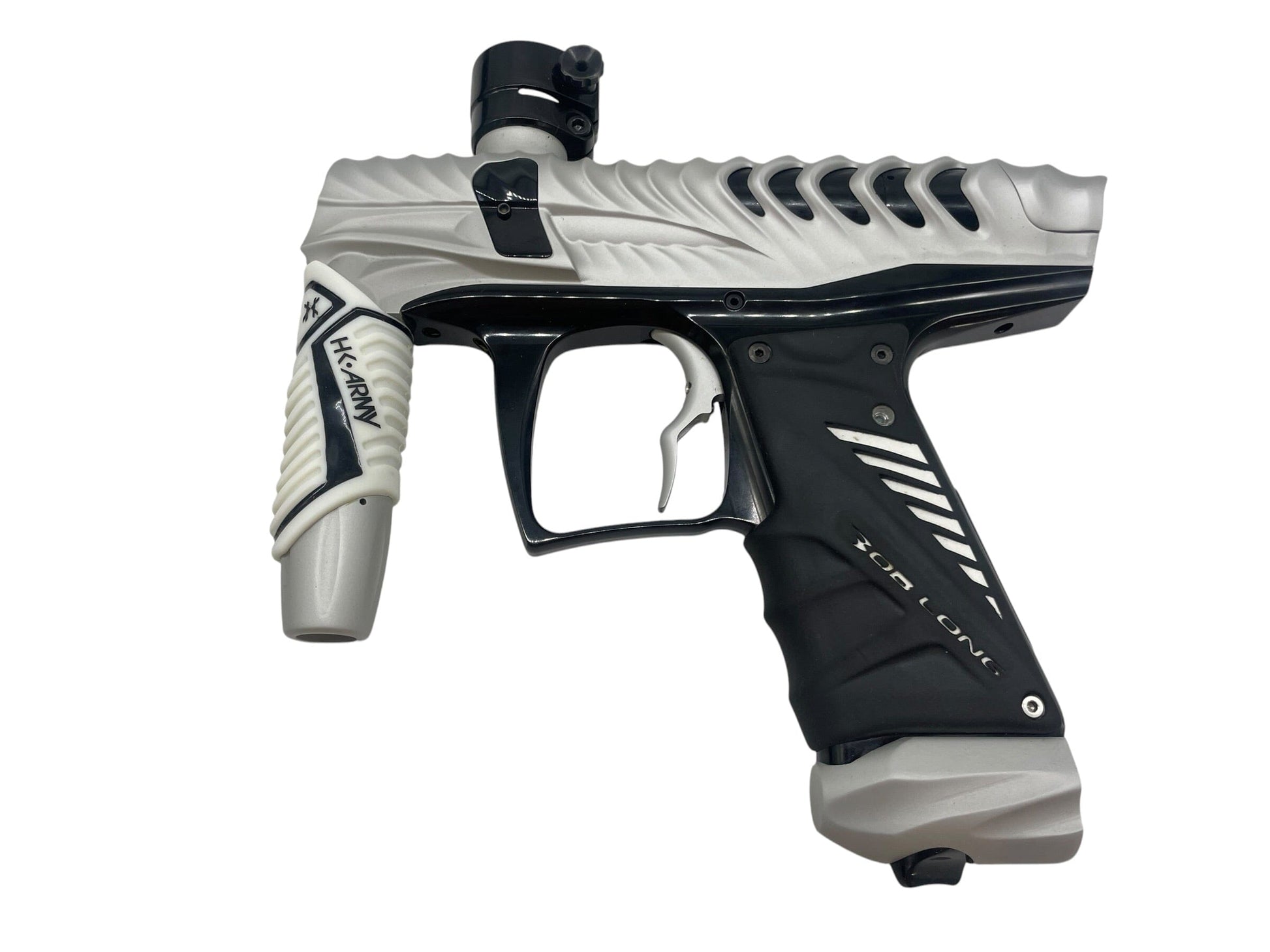 Used Hk Army V-Com Ripper Dust Silver Paintball Gun Paintball Gun from CPXBrosPaintball Buy/Sell/Trade Paintball Markers, New Paintball Guns, Paintball Hoppers, Paintball Masks, and Hormesis Headbands