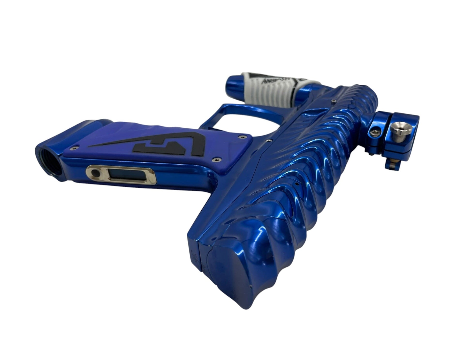 Used Hk Army V-Com Ripper Gloss Blue Paintball Gun Paintball Gun from CPXBrosPaintball Buy/Sell/Trade Paintball Markers, New Paintball Guns, Paintball Hoppers, Paintball Masks, and Hormesis Headbands