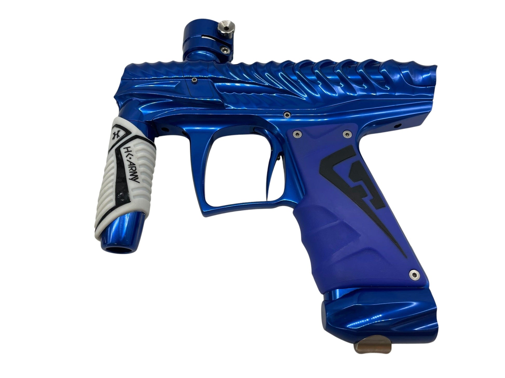 Used Hk Army V-Com Ripper Gloss Blue Paintball Gun Paintball Gun from CPXBrosPaintball Buy/Sell/Trade Paintball Markers, New Paintball Guns, Paintball Hoppers, Paintball Masks, and Hormesis Headbands