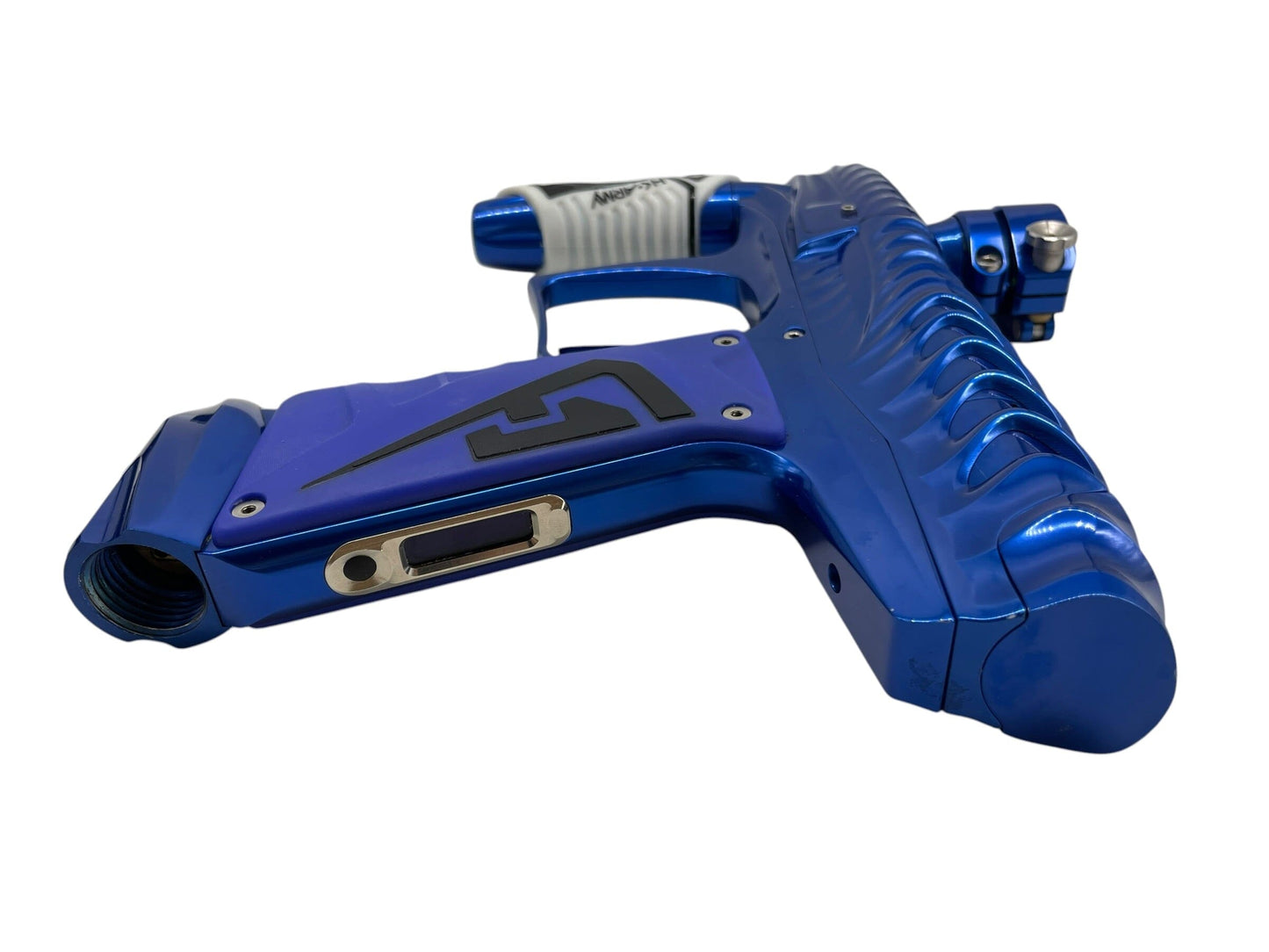 Used Hk Army V-Com Ripper Gloss Blue Paintball Gun Paintball Gun from CPXBrosPaintball Buy/Sell/Trade Paintball Markers, New Paintball Guns, Paintball Hoppers, Paintball Masks, and Hormesis Headbands