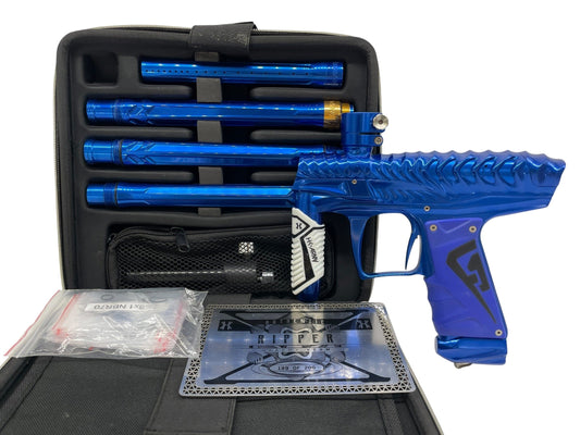 Used Hk Army V-Com Ripper Gloss Blue Paintball Gun Paintball Gun from CPXBrosPaintball Buy/Sell/Trade Paintball Markers, New Paintball Guns, Paintball Hoppers, Paintball Masks, and Hormesis Headbands