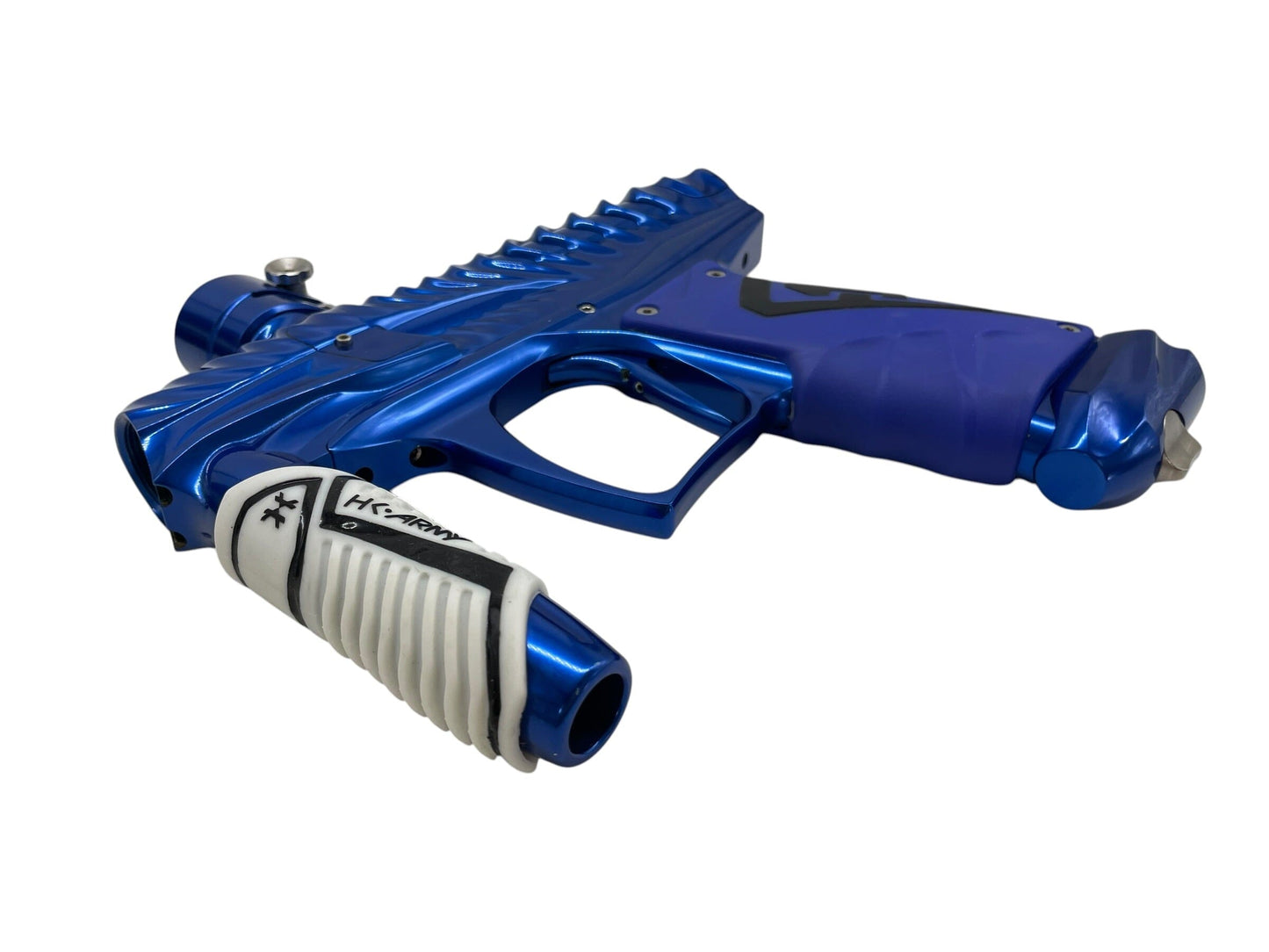 Used Hk Army V-Com Ripper Gloss Blue Paintball Gun Paintball Gun from CPXBrosPaintball Buy/Sell/Trade Paintball Markers, New Paintball Guns, Paintball Hoppers, Paintball Masks, and Hormesis Headbands