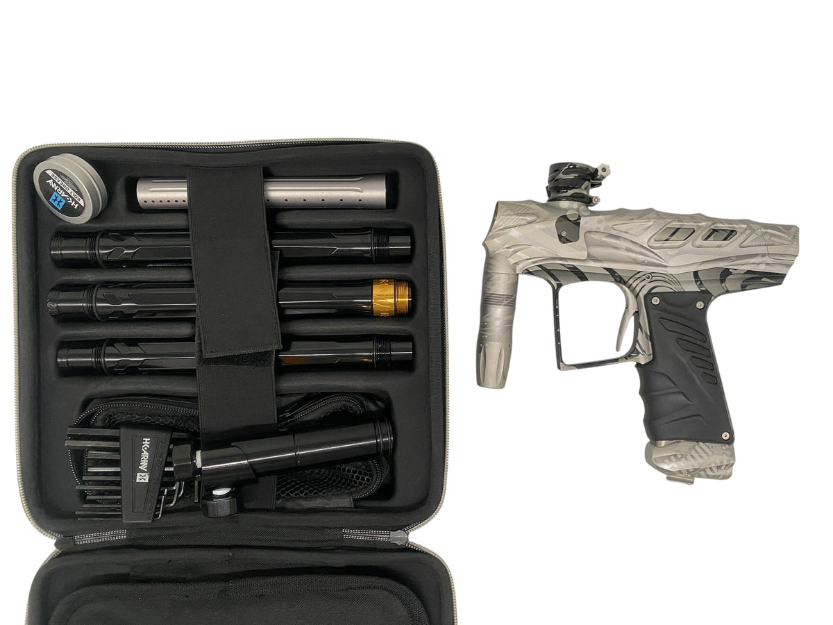 Used HK Army VCOM T-Rex Silver/Black Paintball Gun Paintball Gun from CPXBrosPaintball Buy/Sell/Trade Paintball Markers, New Paintball Guns, Paintball Hoppers, Paintball Masks, and Hormesis Headbands