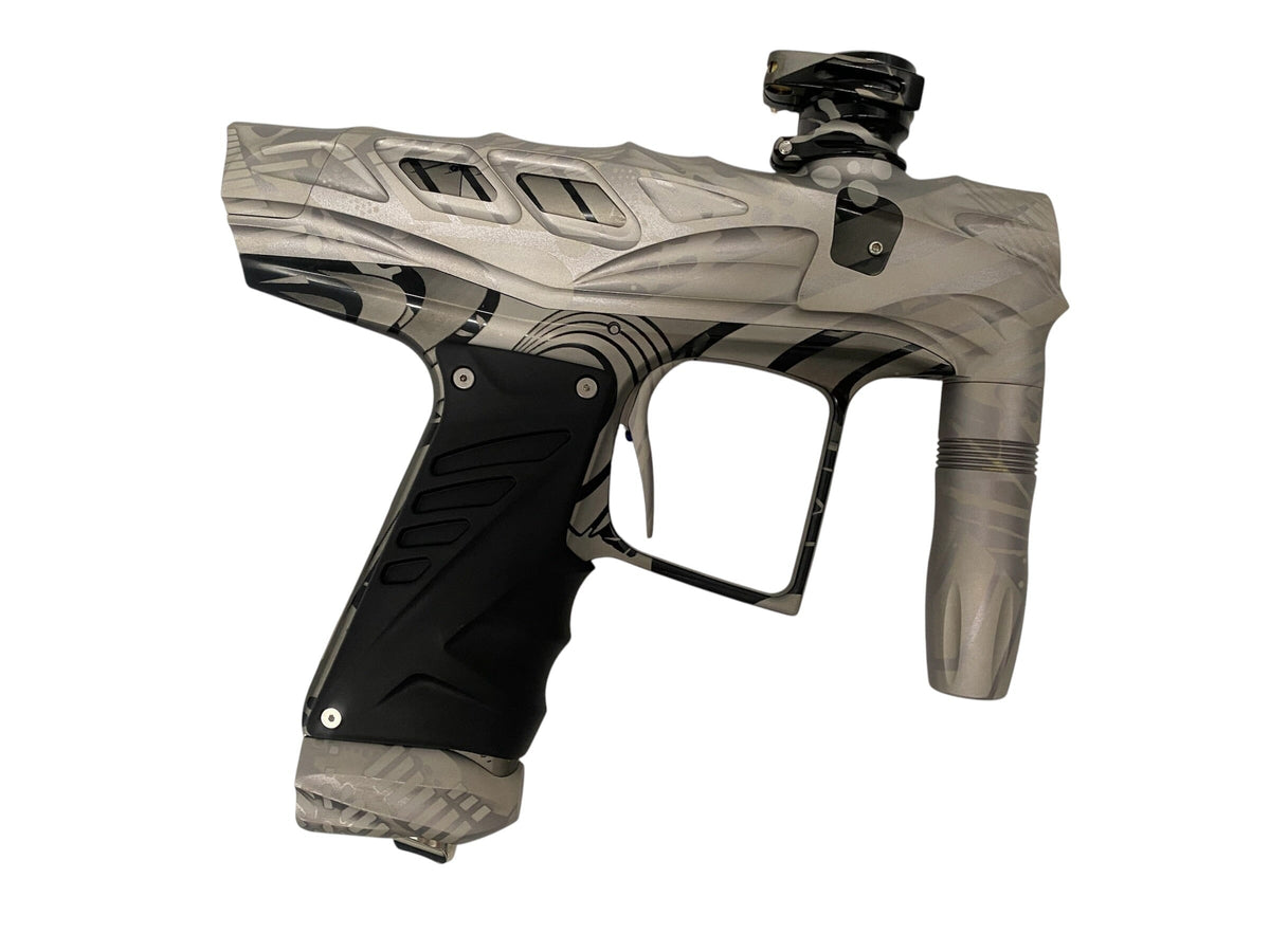 Used HK Army VCOM T-Rex Silver/Black Paintball Gun Paintball Gun from CPXBrosPaintball Buy/Sell/Trade Paintball Markers, New Paintball Guns, Paintball Hoppers, Paintball Masks, and Hormesis Headbands