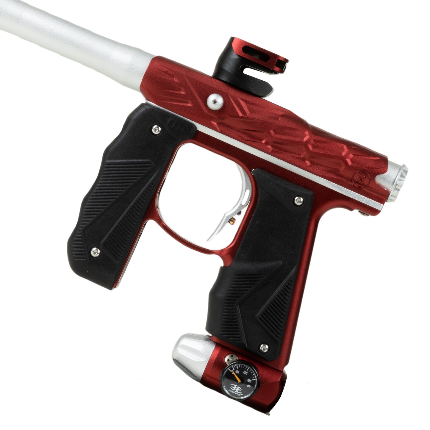 Used HK Hive Mini GS - Red/Silver Paintball Gun from HK Army Clothing Buy/Sell/Trade Paintball Markers, New Paintball Guns, Paintball Hoppers, Paintball Masks, and Hormesis Headbands