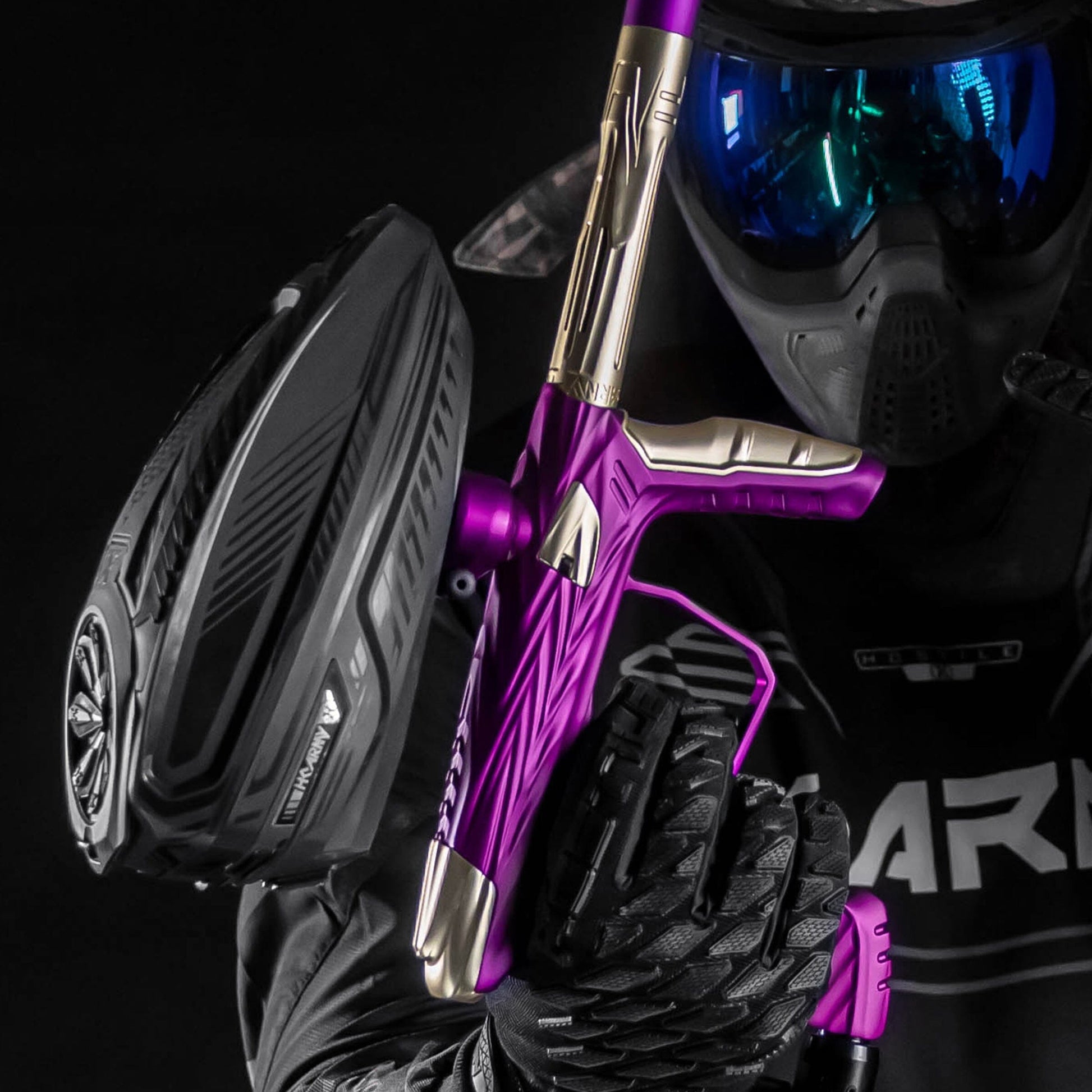 Used HK Shredder Luxe Idol - Dust Purple/Gold Paintball Gun from HK Army Clothing Buy/Sell/Trade Paintball Markers, New Paintball Guns, Paintball Hoppers, Paintball Masks, and Hormesis Headbands