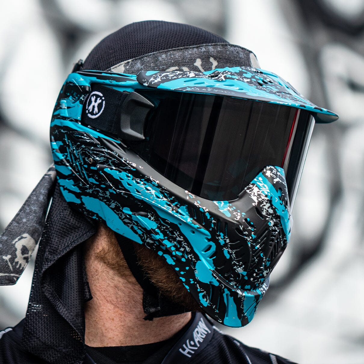 Used HSTL Goggle - Fracture Black/Turquoise Paintball Gun from HK Army Clothing Buy/Sell/Trade Paintball Markers, New Paintball Guns, Paintball Hoppers, Paintball Masks, and Hormesis Headbands