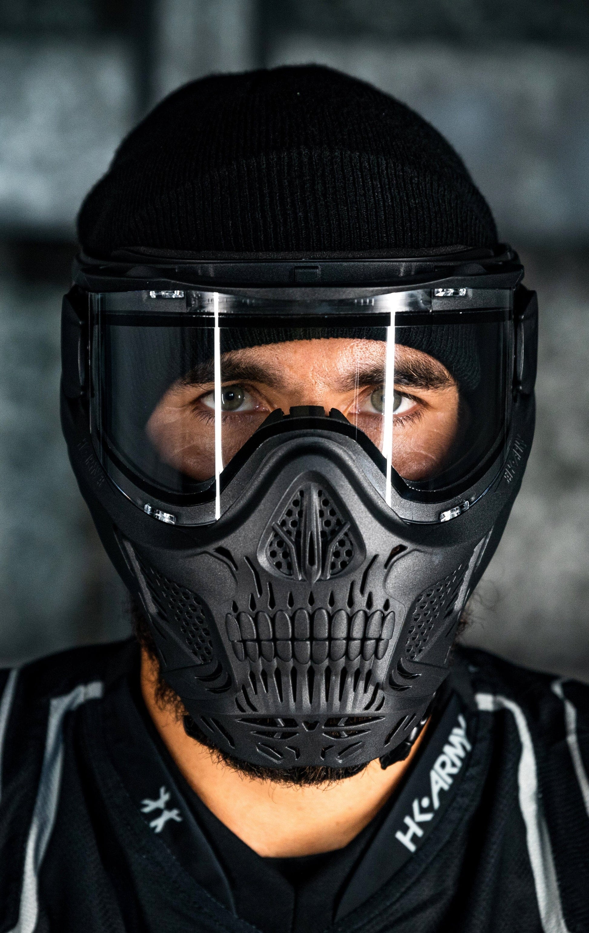 Used HSTL Skull Goggle - Black w/ Clear Lens Paintball Gun from HK Army Clothing Buy/Sell/Trade Paintball Markers, New Paintball Guns, Paintball Hoppers, Paintball Masks, and Hormesis Headbands