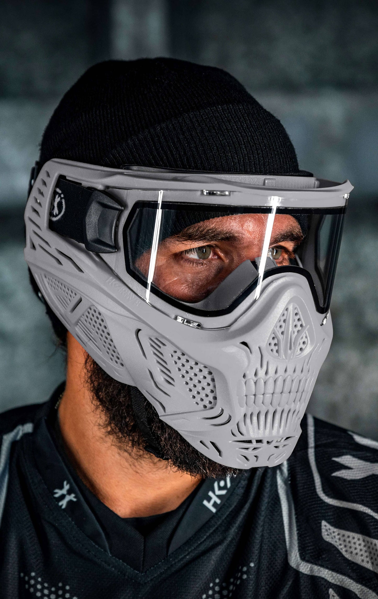Used HSTL Skull Goggle - Grey w/ Clear Lens Paintball Gun from HK Army Clothing Buy/Sell/Trade Paintball Markers, New Paintball Guns, Paintball Hoppers, Paintball Masks, and Hormesis Headbands
