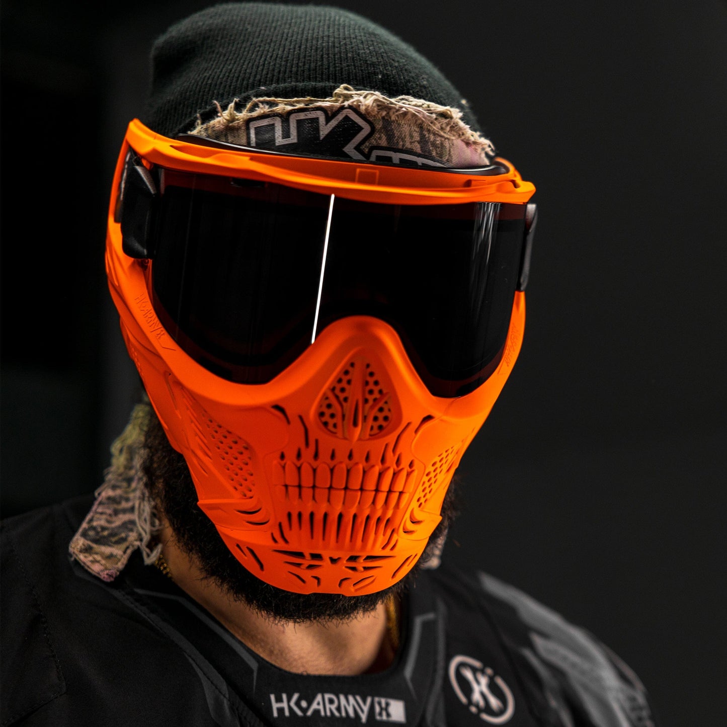 Used HSTL Skull Goggle Neon Orange w/ Smoke Lens Paintball Gun from HK Army Clothing Buy/Sell/Trade Paintball Markers, New Paintball Guns, Paintball Hoppers, Paintball Masks, and Hormesis Headbands