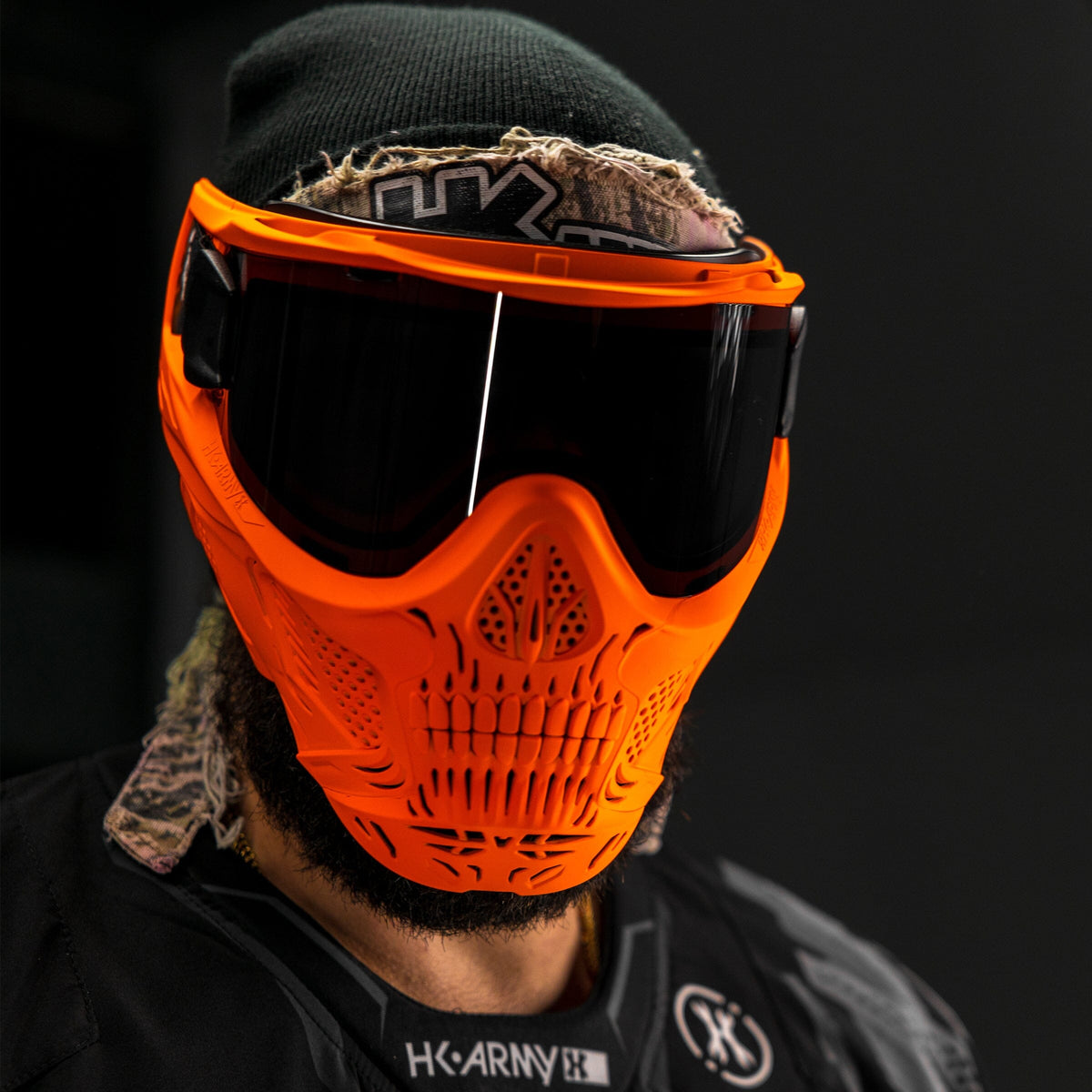 Used HSTL Skull Goggle Neon Orange w/ Smoke Lens Paintball Gun from HK Army Clothing Buy/Sell/Trade Paintball Markers, New Paintball Guns, Paintball Hoppers, Paintball Masks, and Hormesis Headbands