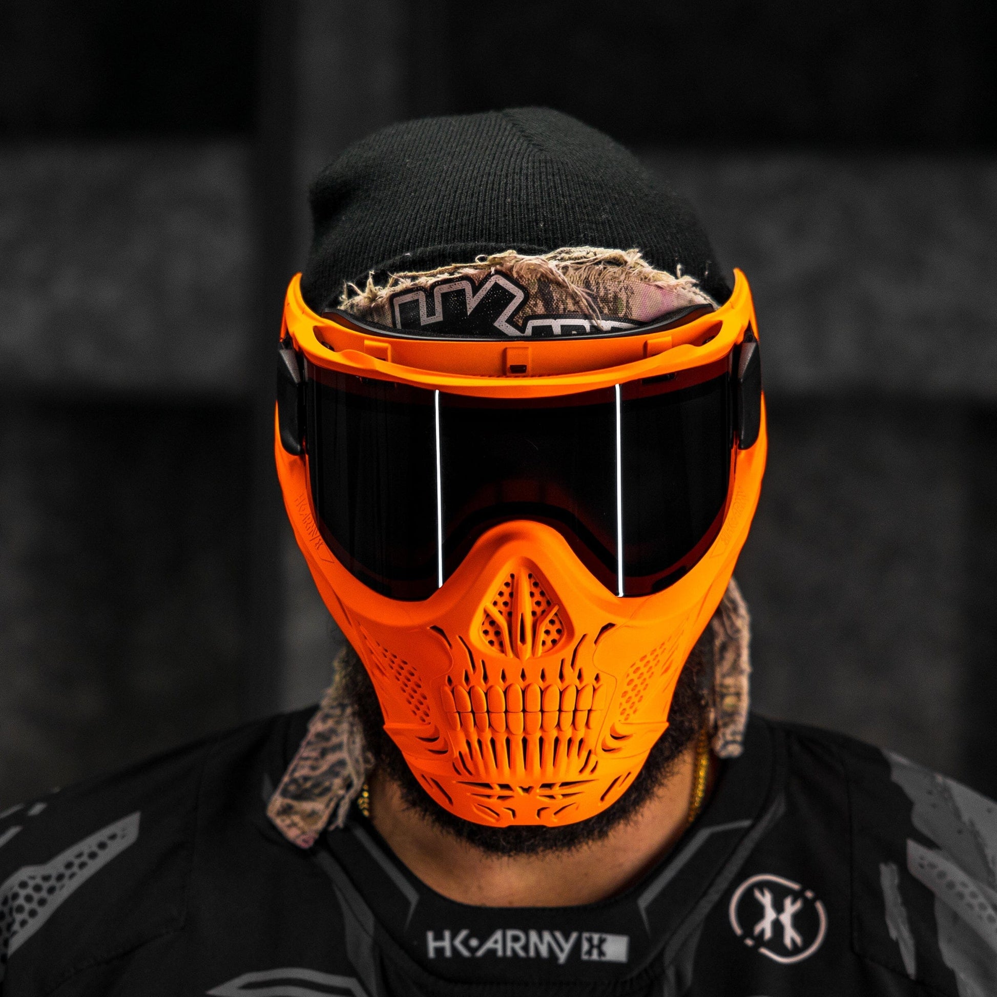 Used HSTL Skull Goggle Neon Orange w/ Smoke Lens Paintball Gun from HK Army Clothing Buy/Sell/Trade Paintball Markers, New Paintball Guns, Paintball Hoppers, Paintball Masks, and Hormesis Headbands