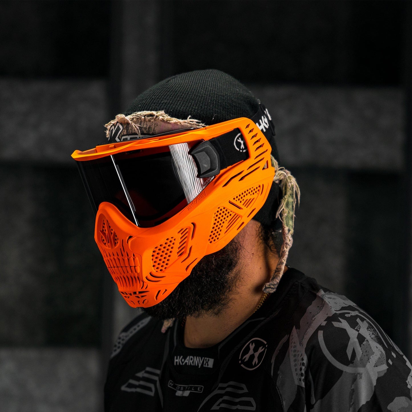 Used HSTL Skull Goggle Neon Orange w/ Smoke Lens Paintball Gun from HK Army Clothing Buy/Sell/Trade Paintball Markers, New Paintball Guns, Paintball Hoppers, Paintball Masks, and Hormesis Headbands