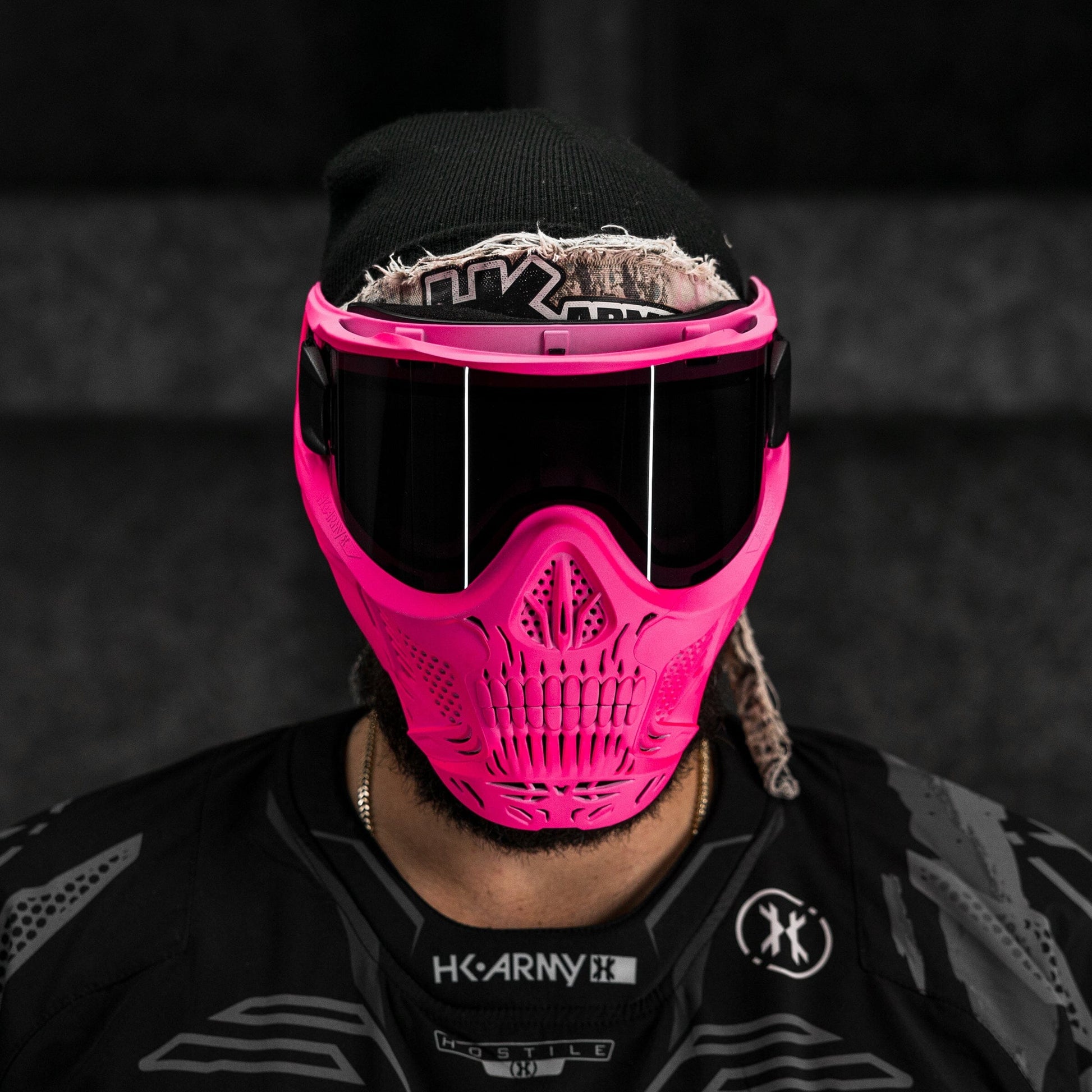 Used HSTL Skull Goggle Neon Pink w/ Smoke Lens Paintball Gun from HK Army Clothing Buy/Sell/Trade Paintball Markers, New Paintball Guns, Paintball Hoppers, Paintball Masks, and Hormesis Headbands