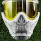 Used HSTL Skull Goggle "Saint" - White w/ Gold Lens Paintball Gun from HK Army Clothing Buy/Sell/Trade Paintball Markers, New Paintball Guns, Paintball Hoppers, Paintball Masks, and Hormesis Headbands