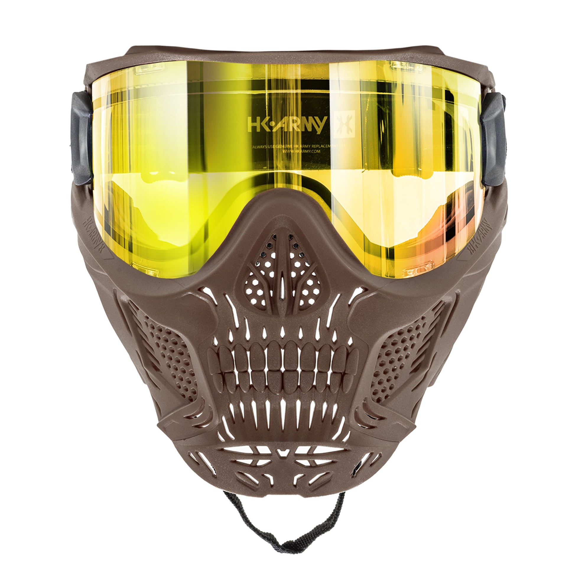 Used HSTL Skull Goggle "Sandman" - Tan w/ Gold Lens Paintball Gun from HK Army Clothing Buy/Sell/Trade Paintball Markers, New Paintball Guns, Paintball Hoppers, Paintball Masks, and Hormesis Headbands