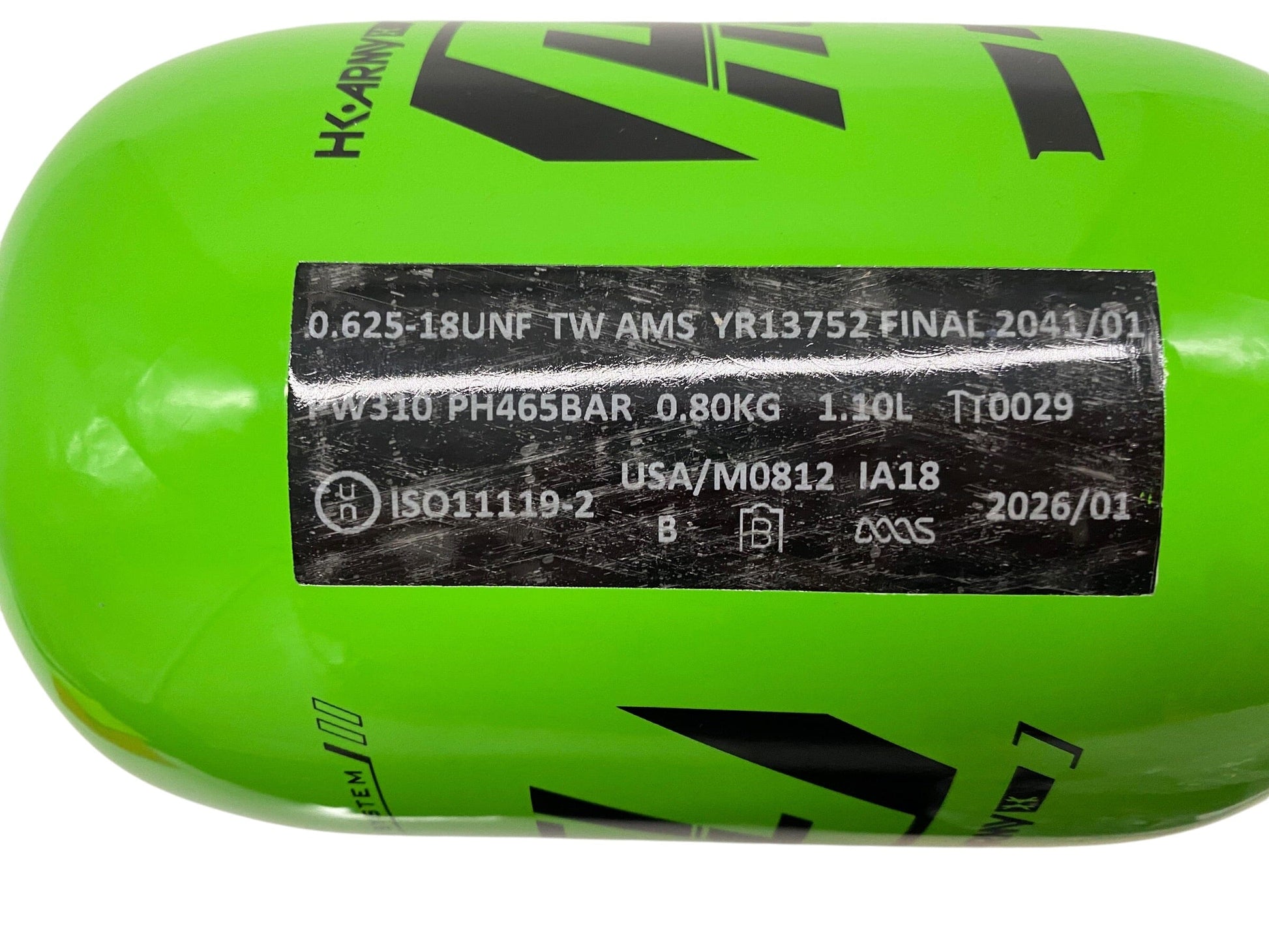Used HSTL® - Carbon Fiber Tank - Standard Reg - 68ci / 4500psi - Neon Green/Black Paintball Gun from CPXBrosPaintball Buy/Sell/Trade Paintball Markers, New Paintball Guns, Paintball Hoppers, Paintball Masks, and Hormesis Headbands