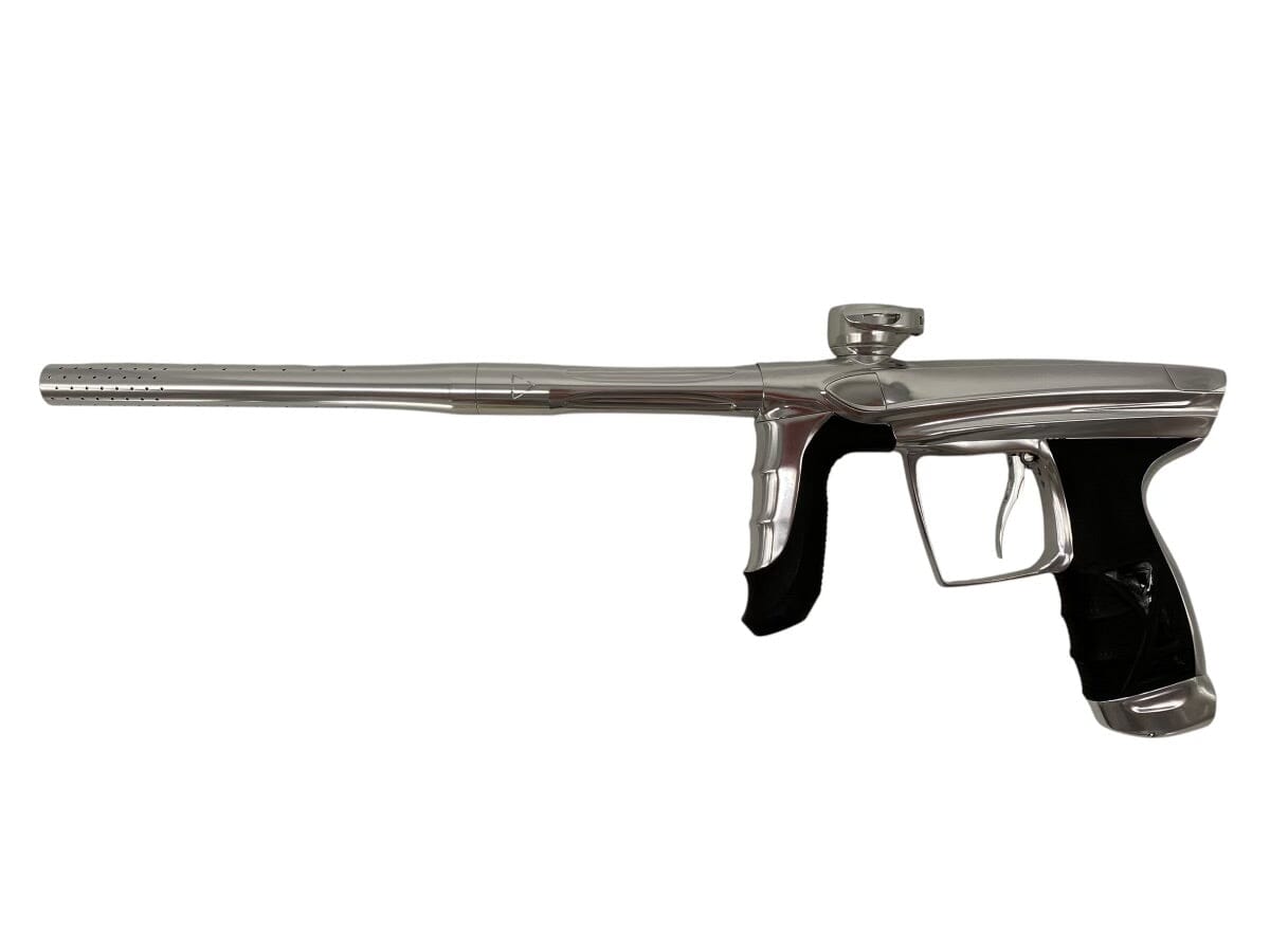 Used IN STOCK NEW DLX LUXE AIRE -Gloss Silver Paintball Gun from CPXBrosPaintball Buy/Sell/Trade Paintball Markers, New Paintball Guns, Paintball Hoppers, Paintball Masks, and Hormesis Headbands