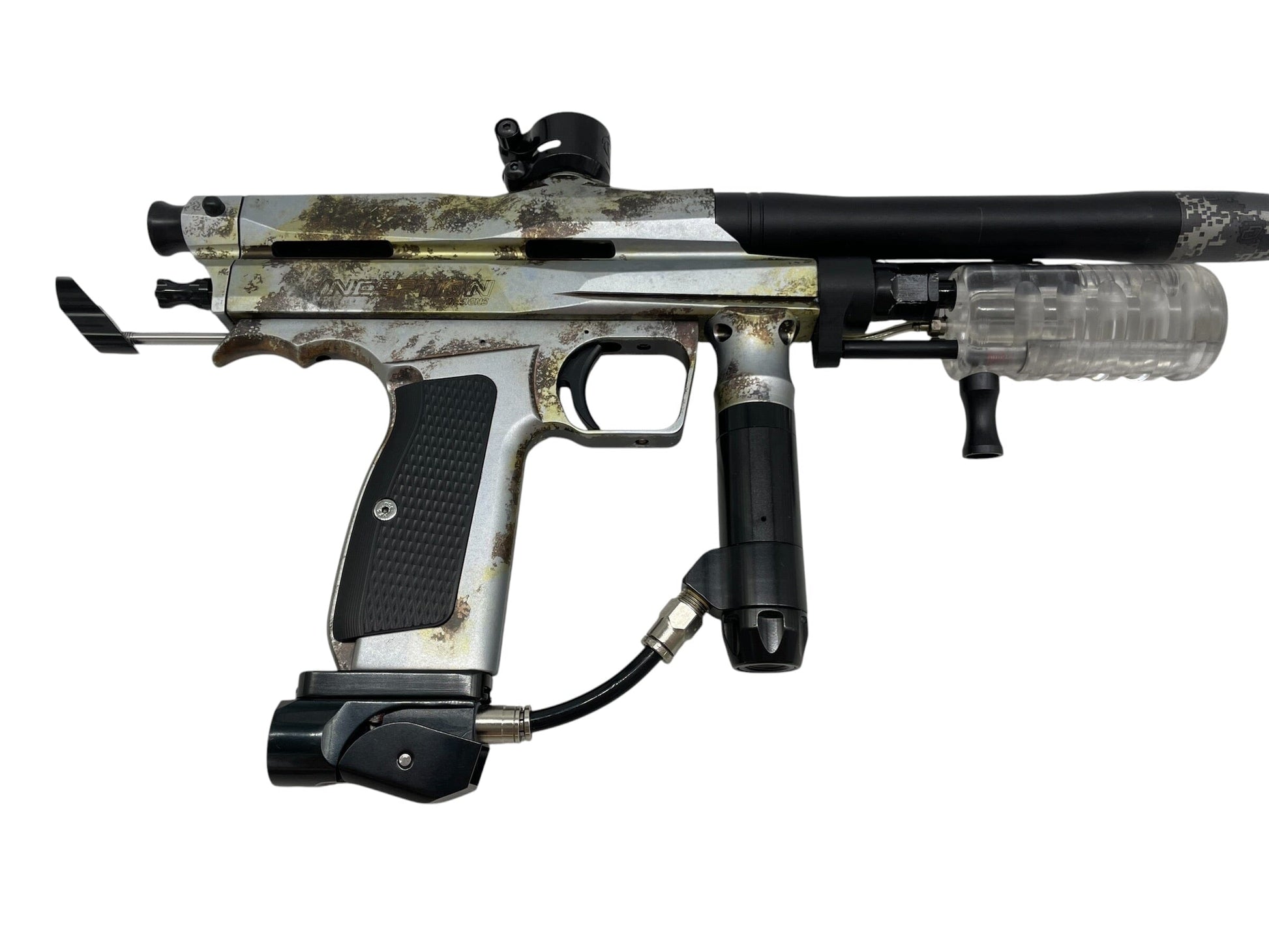 Used Inception Designs Pump Custom Ano Paintball Gun *PLEASE READ* Paintball Gun from CPXBrosPaintball Buy/Sell/Trade Paintball Markers, New Paintball Guns, Paintball Hoppers, Paintball Masks, and Hormesis Headbands