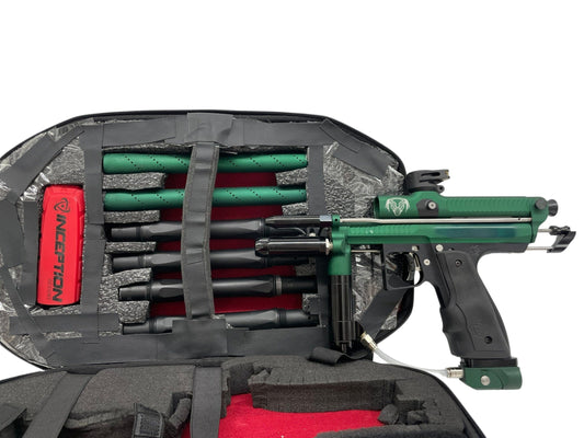 Used Inception Designs Retro Predator Full Body Autococker Paintball Gun - Green/Black Paintball Gun from CPXBrosPaintball Buy/Sell/Trade Paintball Markers, New Paintball Guns, Paintball Hoppers, Paintball Masks, and Hormesis Headbands